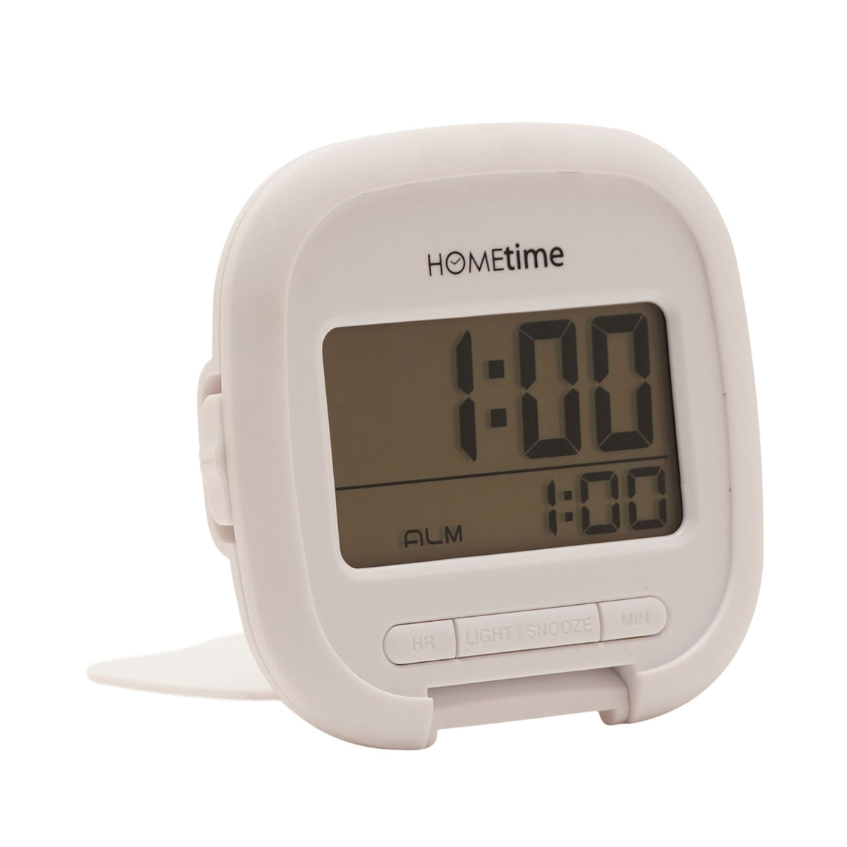 Hometime Digital Travel Alarm Clock - White