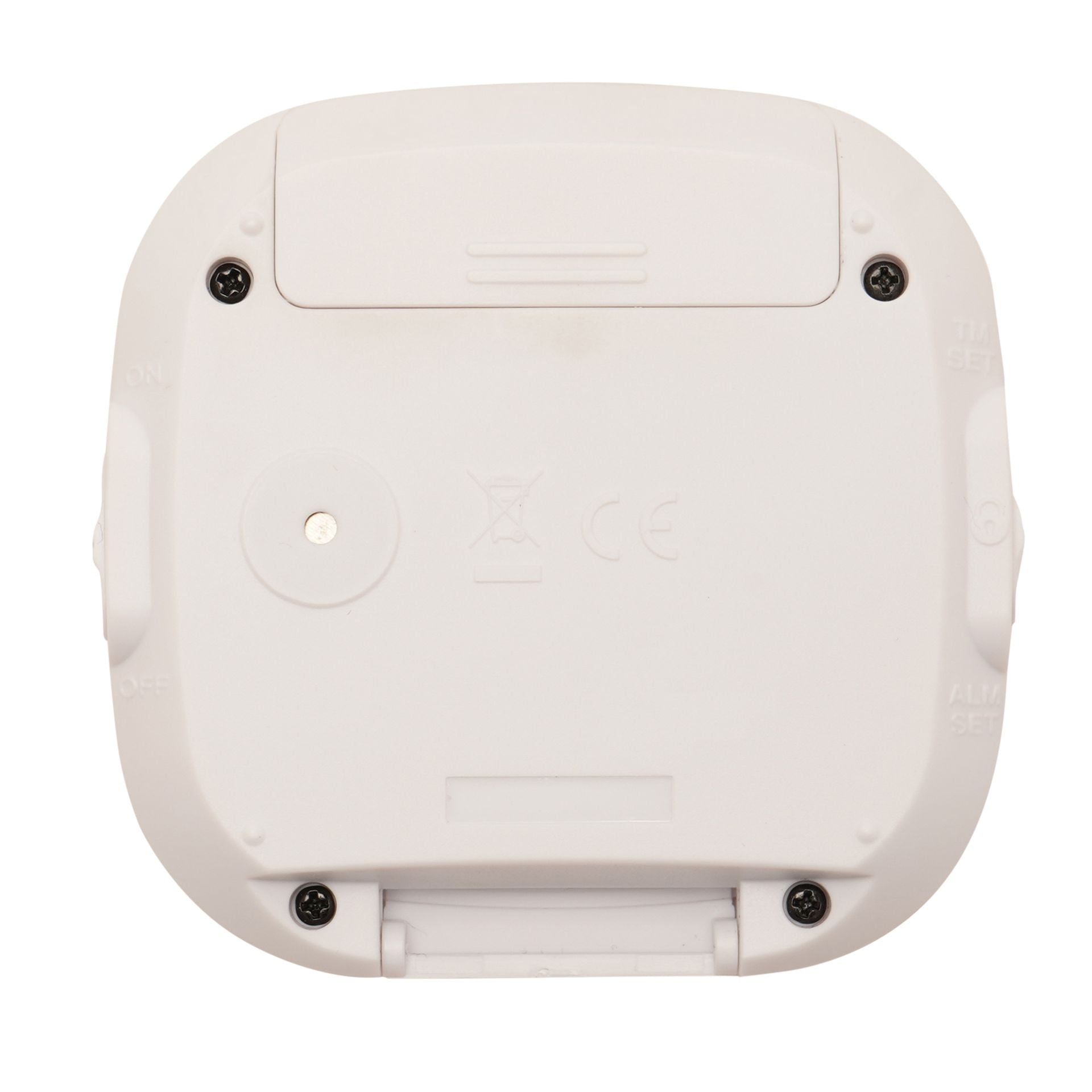 Hometime Digital Travel Alarm Clock - White
