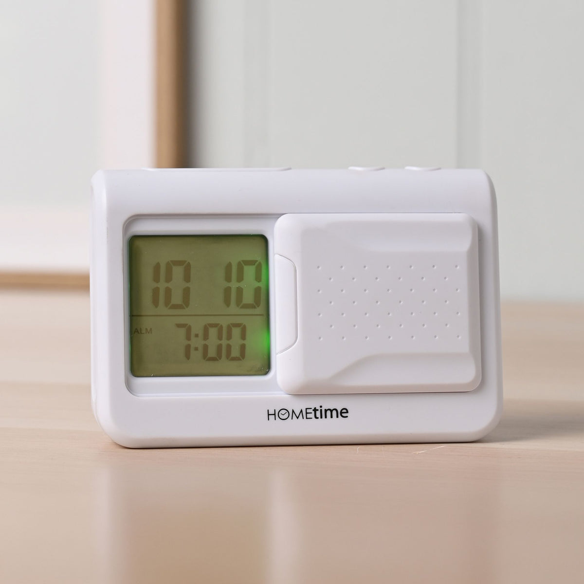 Hometime Digital Vibration Alarm Clock - White