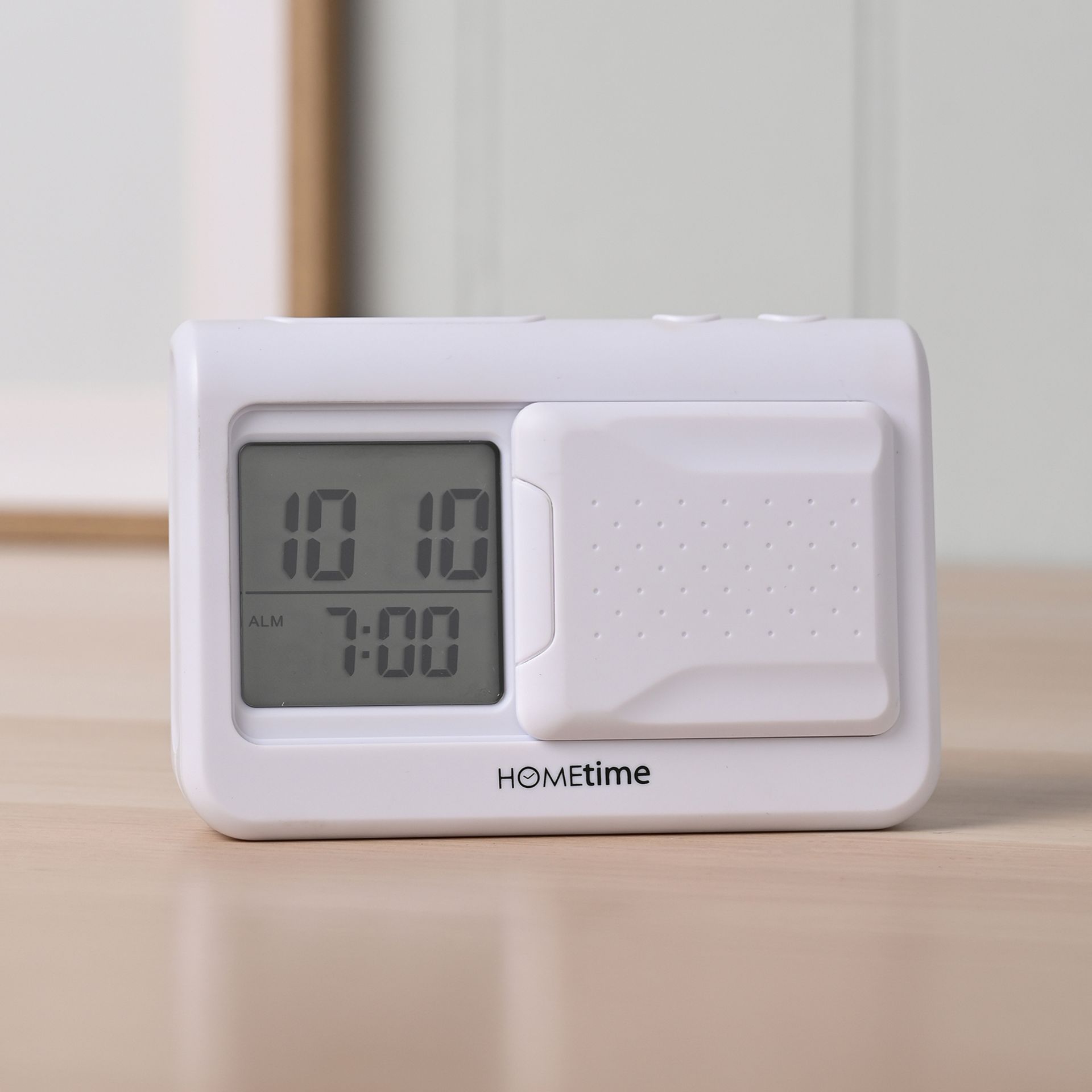 Hometime Digital Vibration Alarm Clock - White