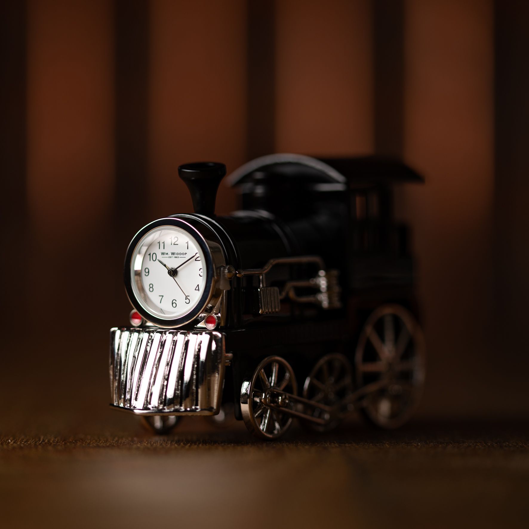 Wm Widdop Miniature Clock - Train