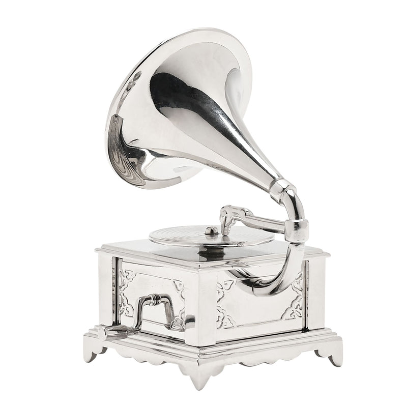 Wm Widdop Miniature Clock - Gramophone