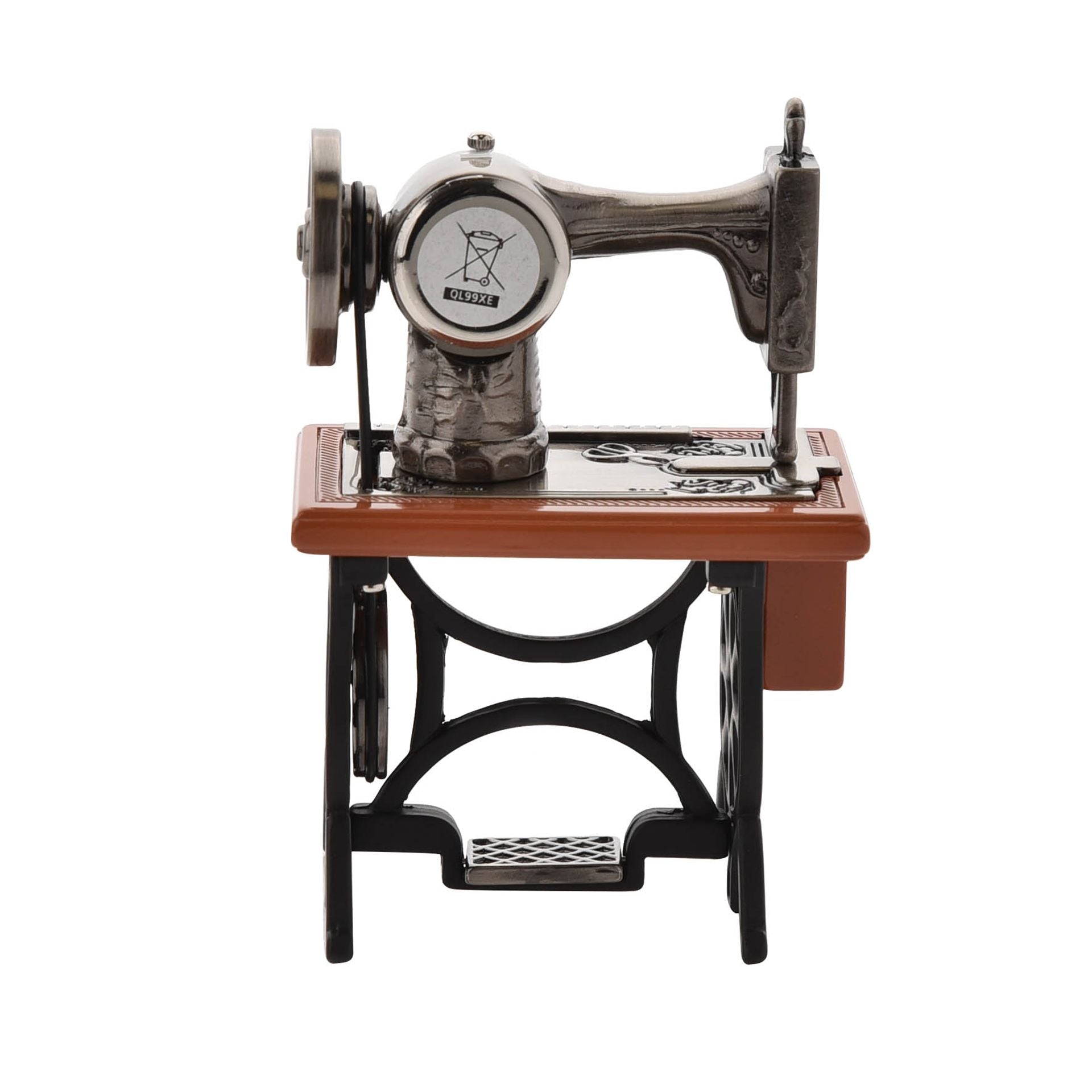 Wm.Widdop Miniature Clock - Sewing Machine
