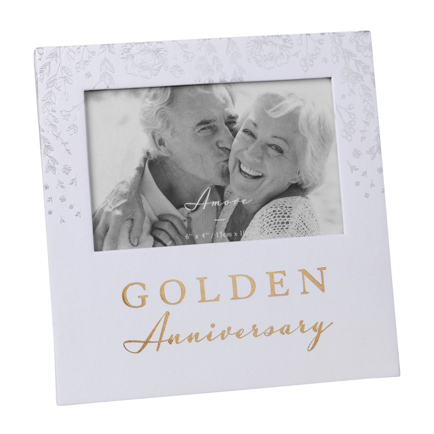 Amore Photo Frame Golden Anniversary 6" x 4"