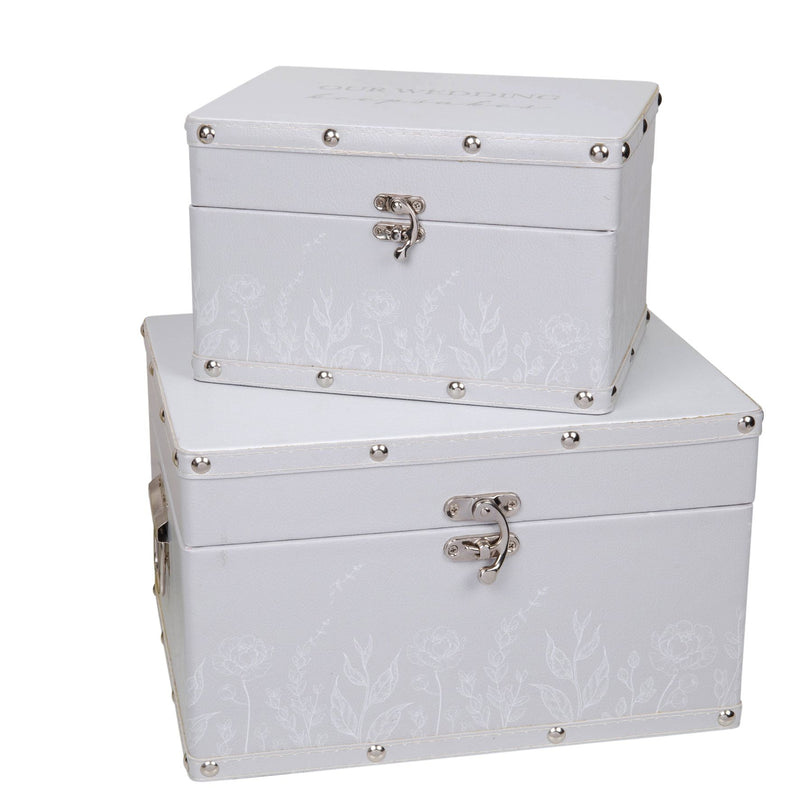 Amore Set of 2 Luggage Boxes - Wedding Keepsakes