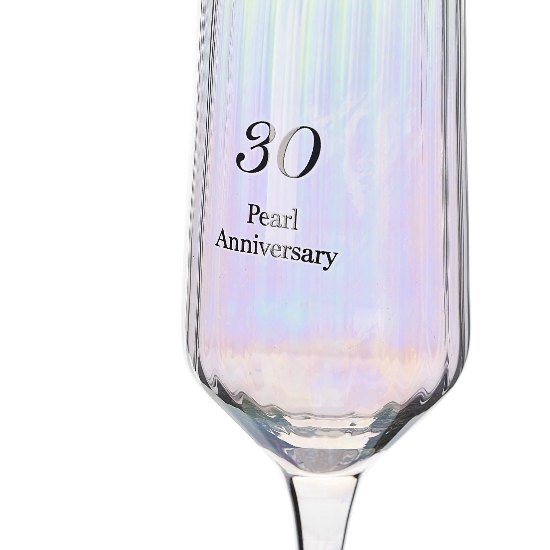 Amore Set of 2 Flute Glasses - 30th Anniversary