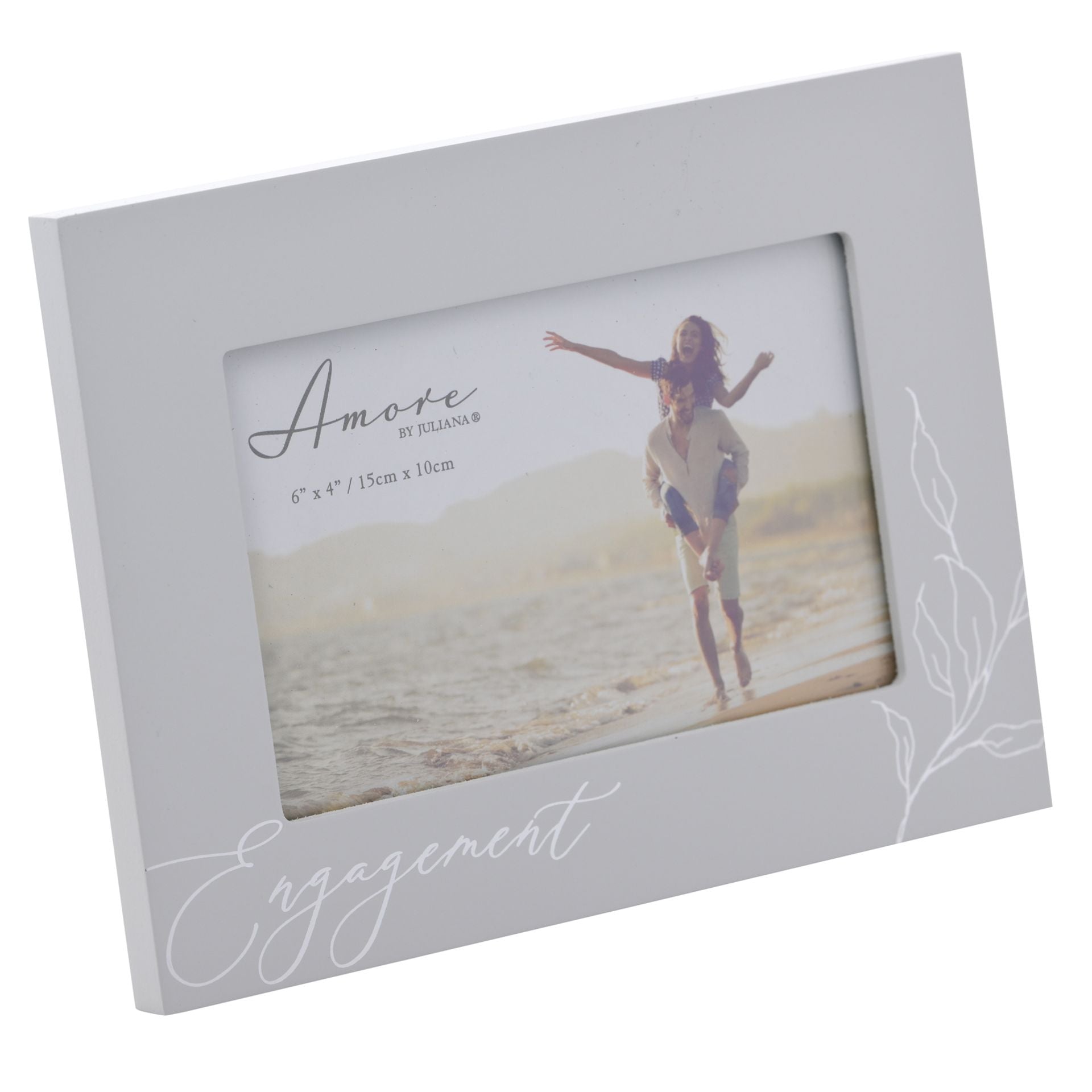 Amore Grey Photo Frame Engagement  6" x 4"