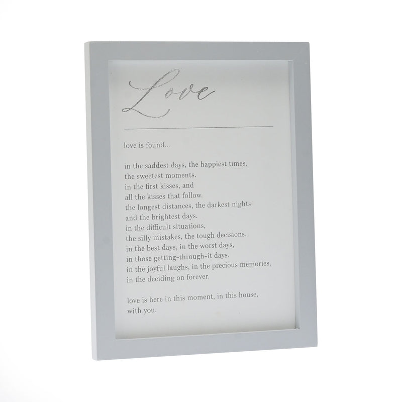 Amore Verse Plaque Love Is