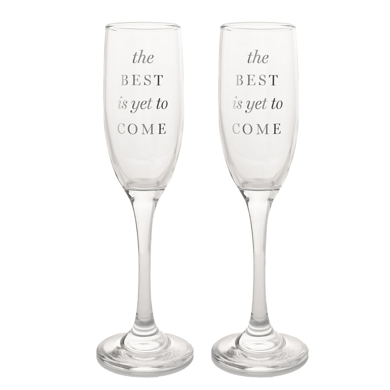 Amore Champagne Flutes Set of 2 - The Best