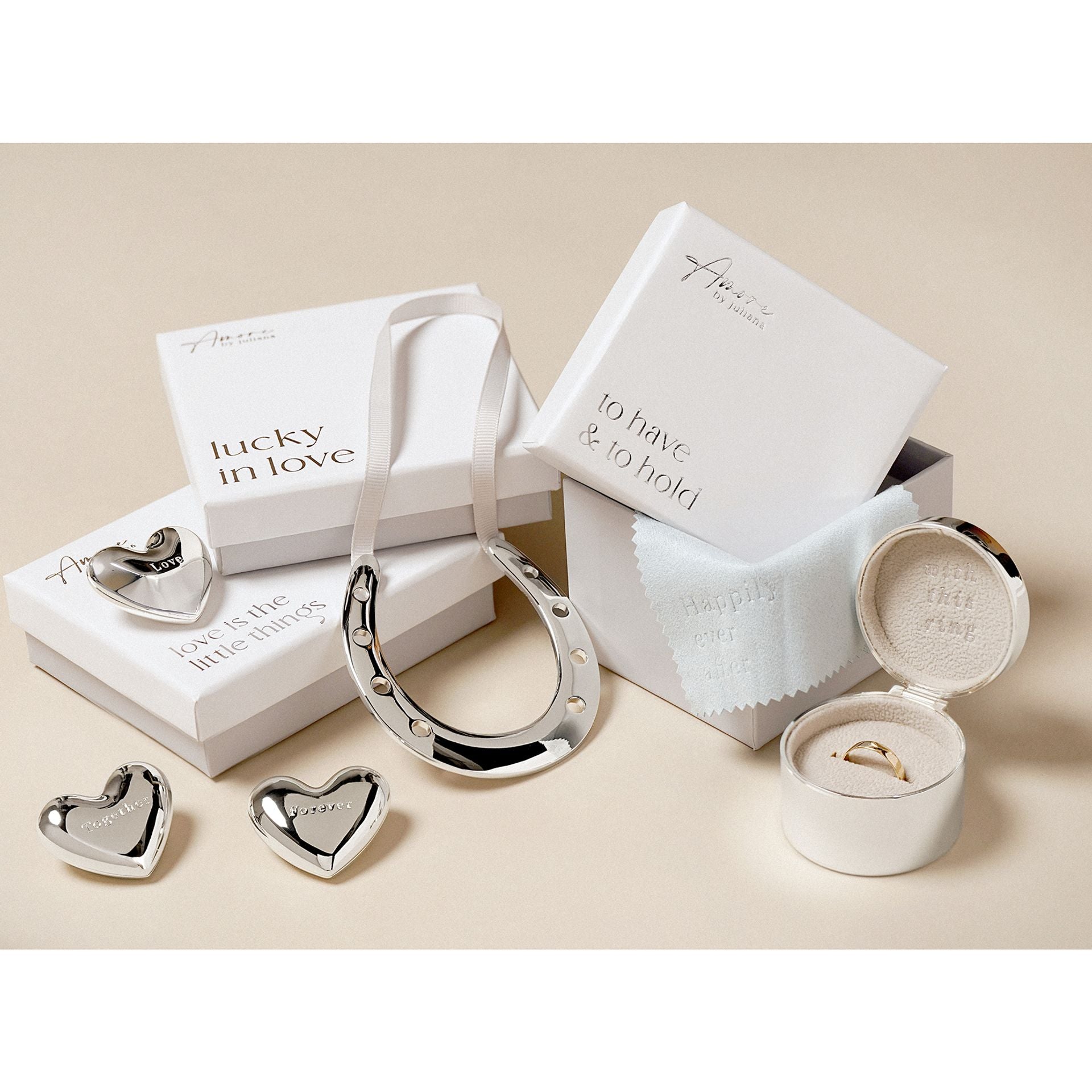 Amore Silverplated Charms - Love