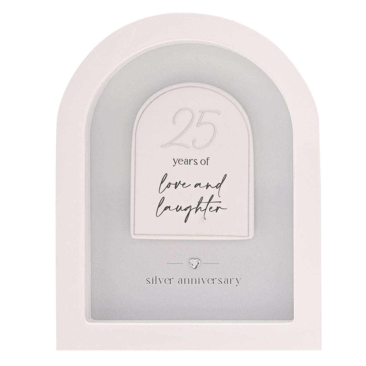 Amore Arch Plaque 18cm - 25 Years