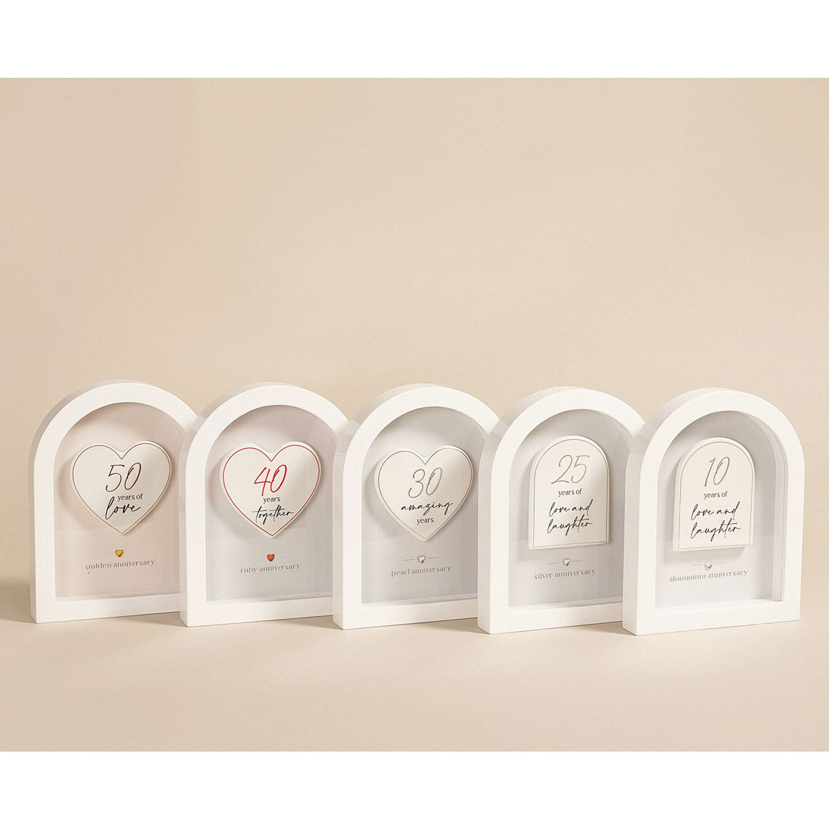 Amore Arch Plaque 18cm - 25 Years