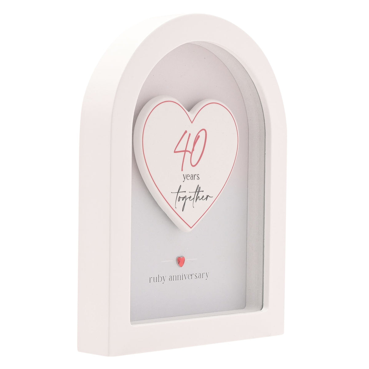 Amore Arch Plaque 18cm - 40 Years
