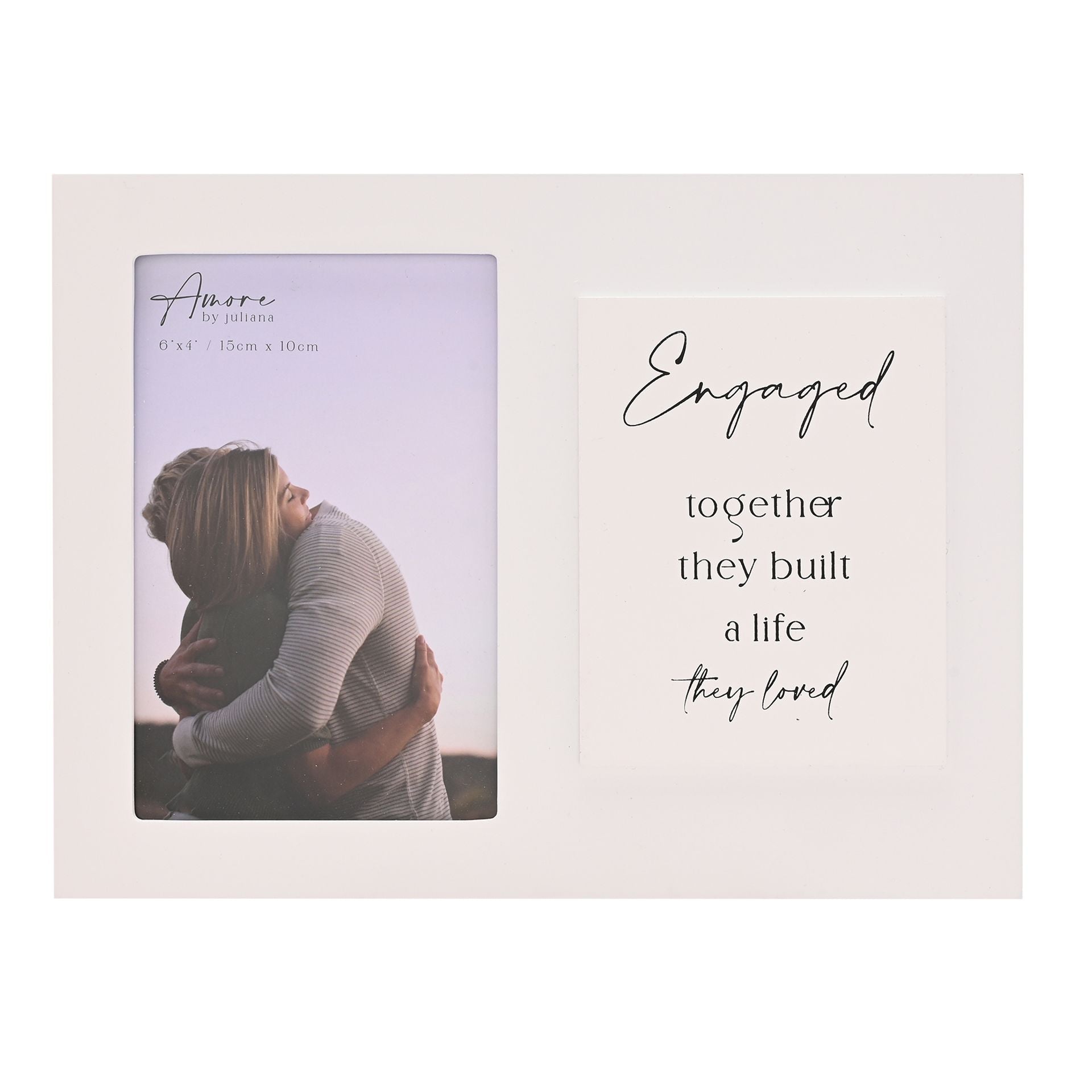 Amore Photo Frame with Verse - Engaged