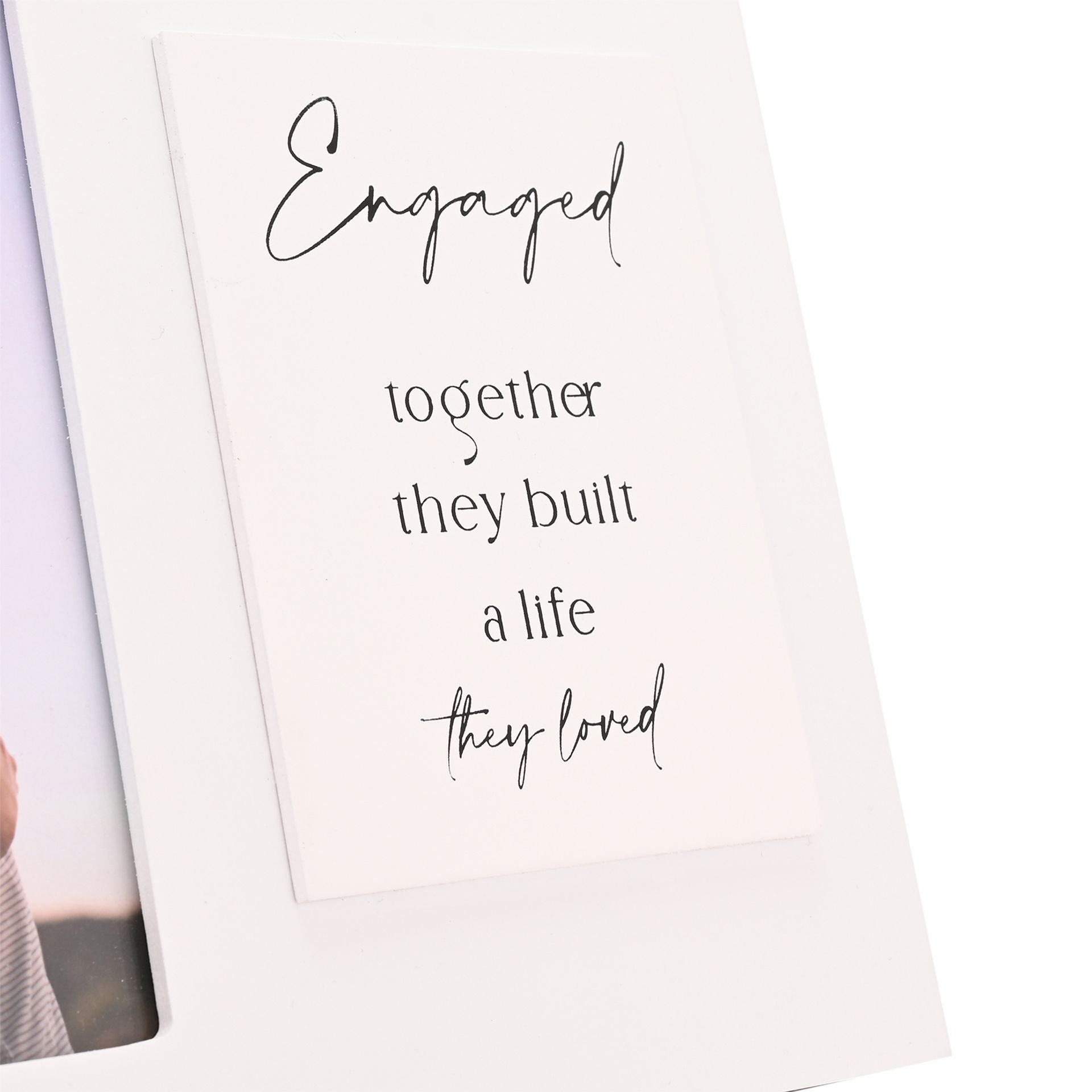 Amore Photo Frame with Verse - Engaged