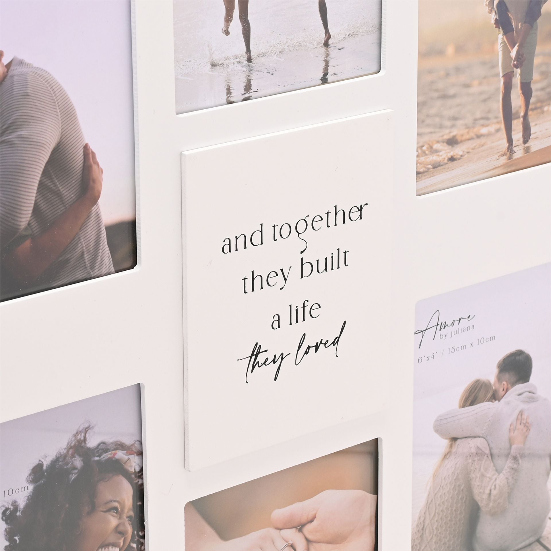 Amore Multi Aperture Photo Frame - Together They Built