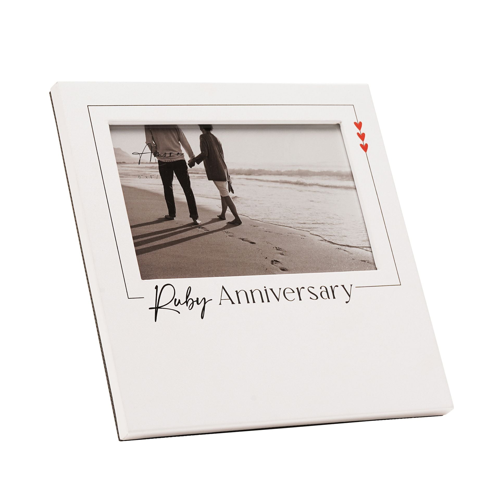 Amore Photo Frame 'Ruby Anniversary' - 6" x 4"