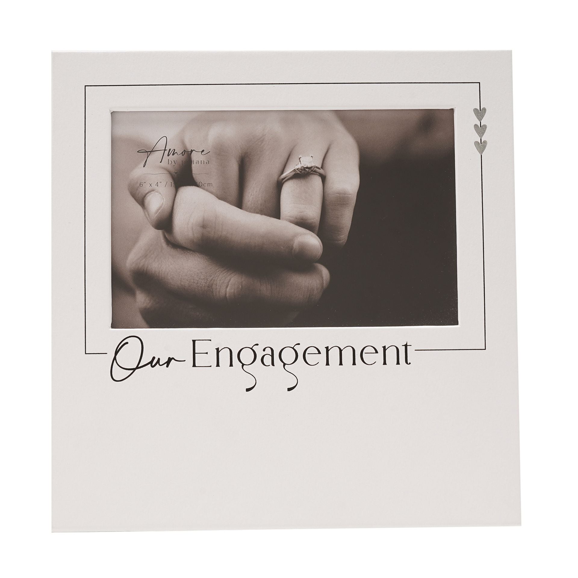 Amore Photo Frame 'Our Engagement' - 6" x 4"