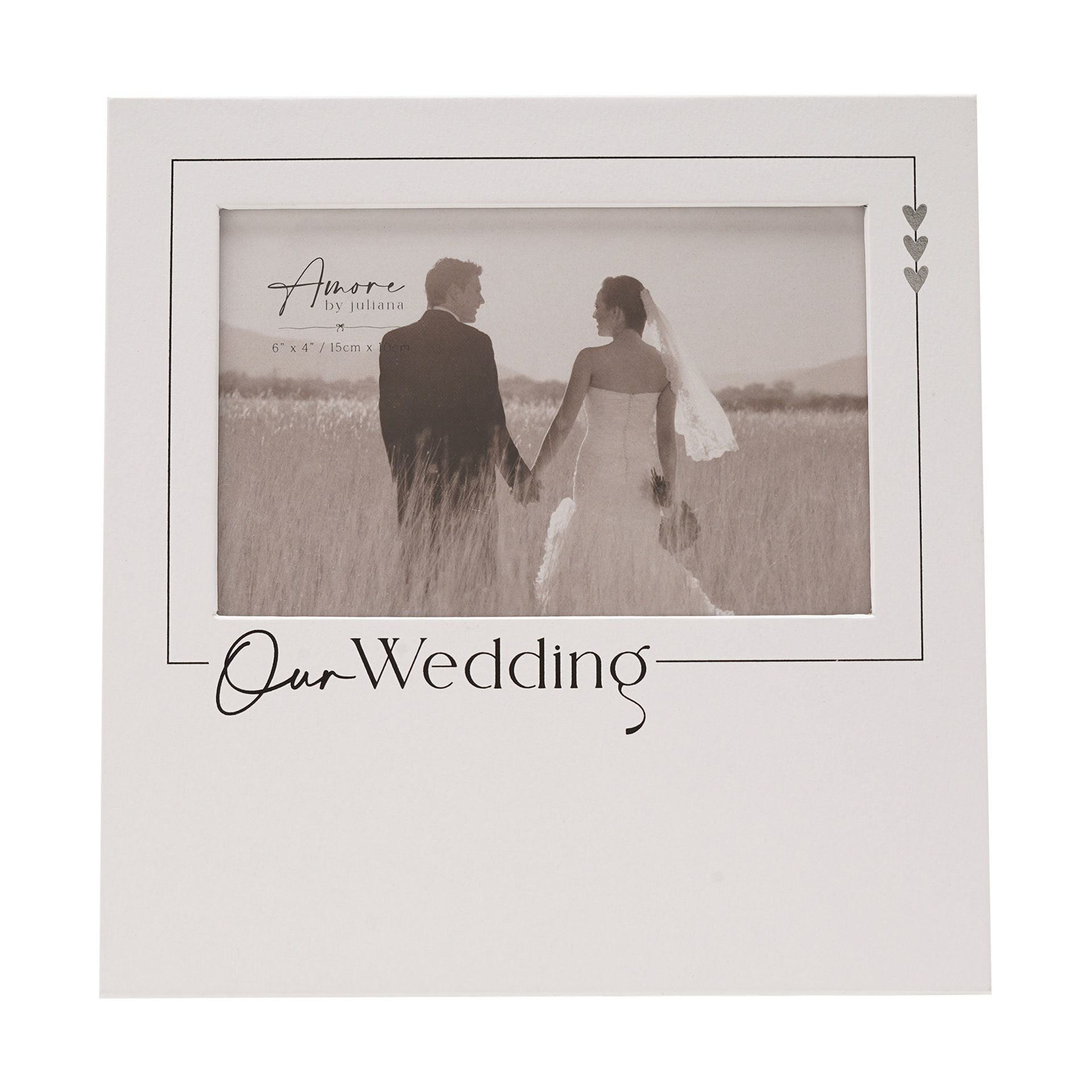 Amore Photo Frame 'Our Wedding' - 6" x 4"