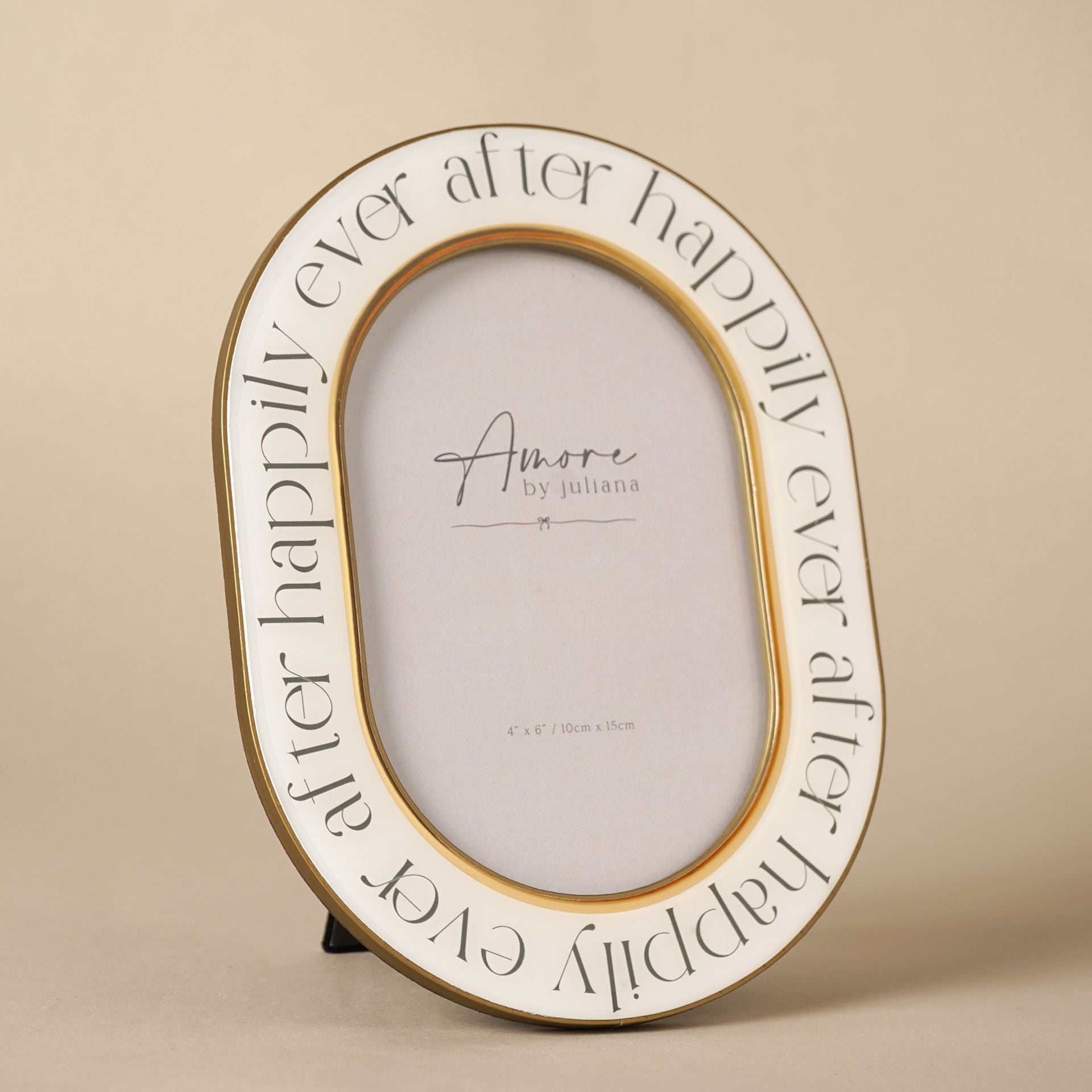 Amore Words Photo Frame 'Happily Ever After' - 4" x 6"