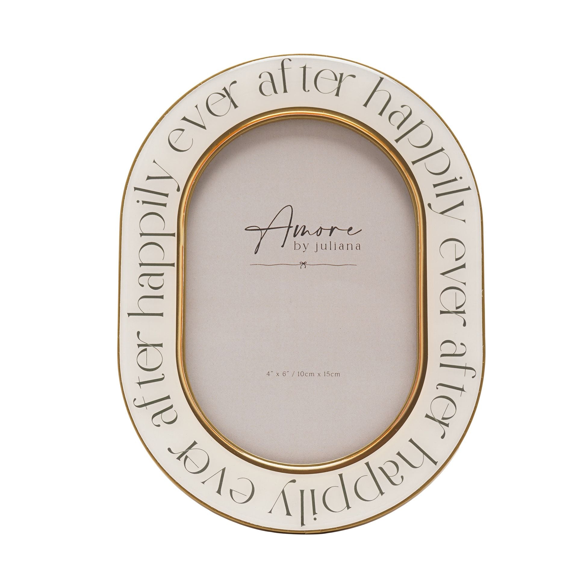 Amore Words Photo Frame 'Happily Ever After' - 4" x 6"