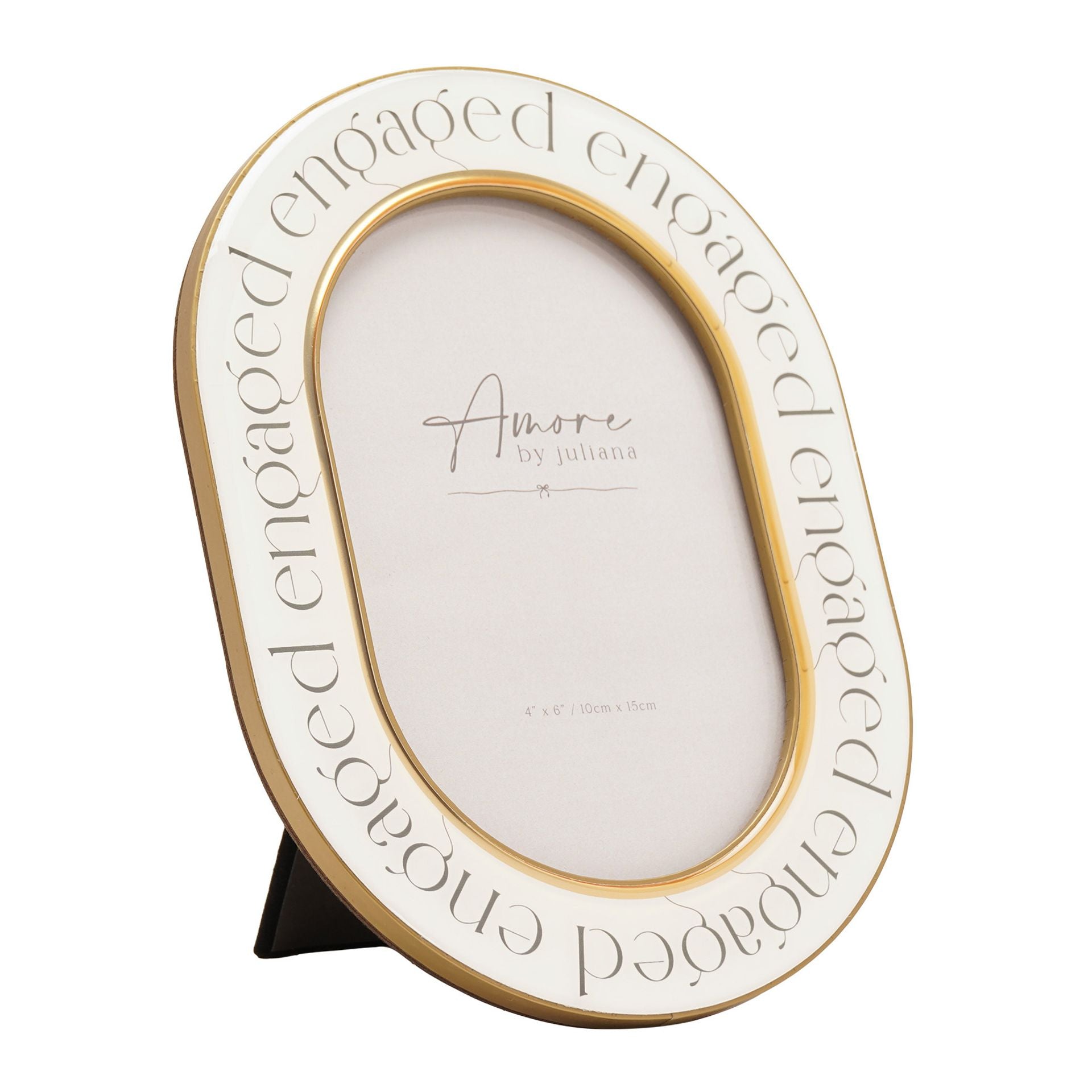 Amore Words Photo Frame 'Engaged' - 4" x 6"