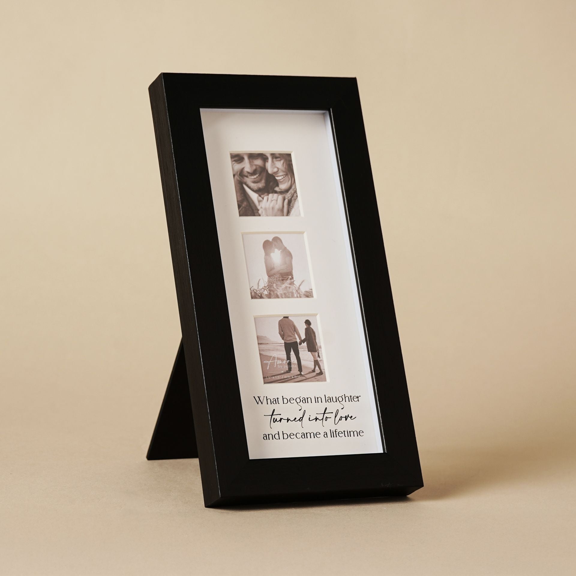 Amore Black Narrow Triple Frame