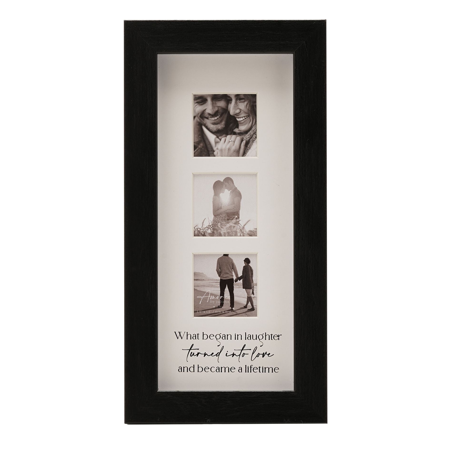 Amore Black Narrow Triple Frame