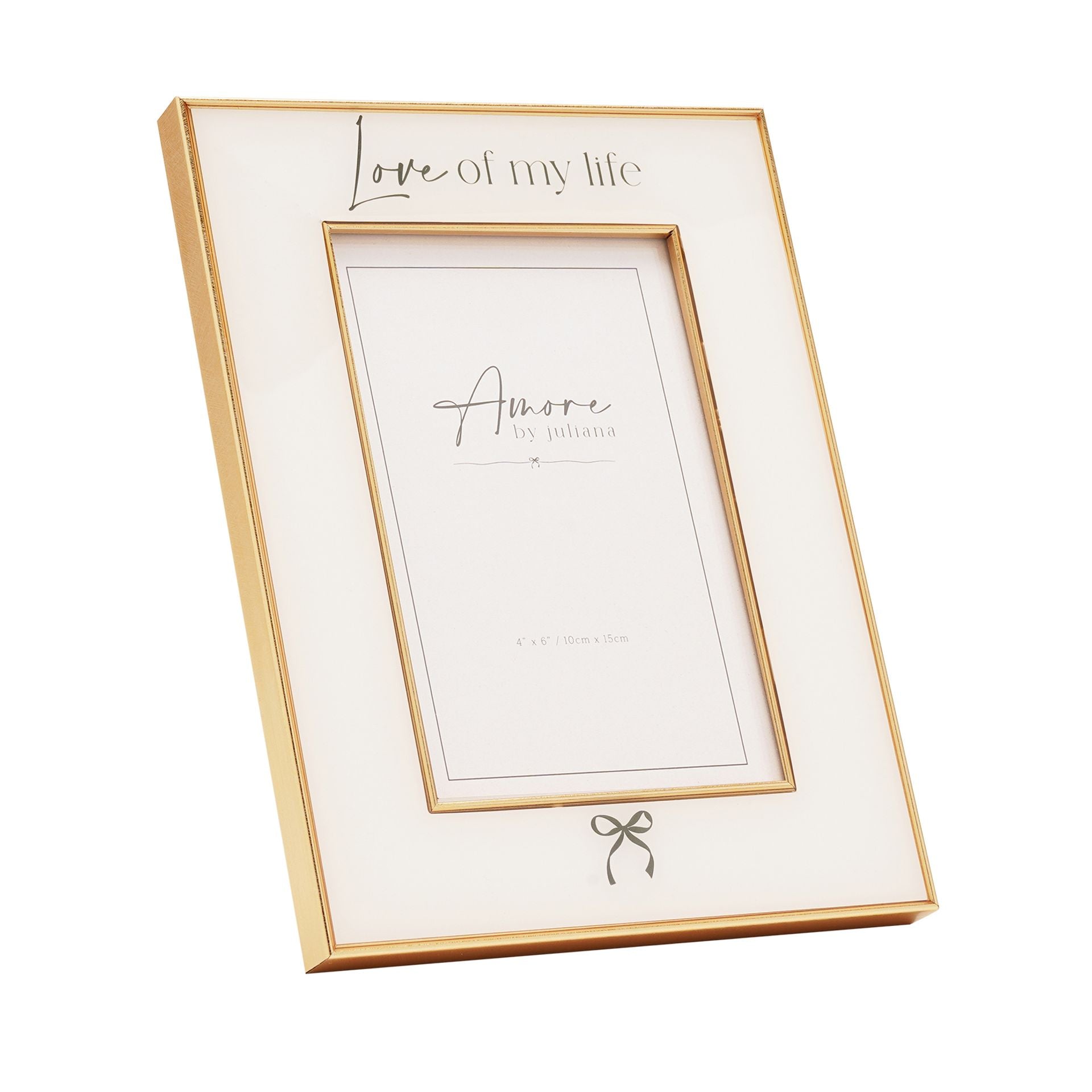 Amore Bow Frame 'Love of my life' 4" x 6"