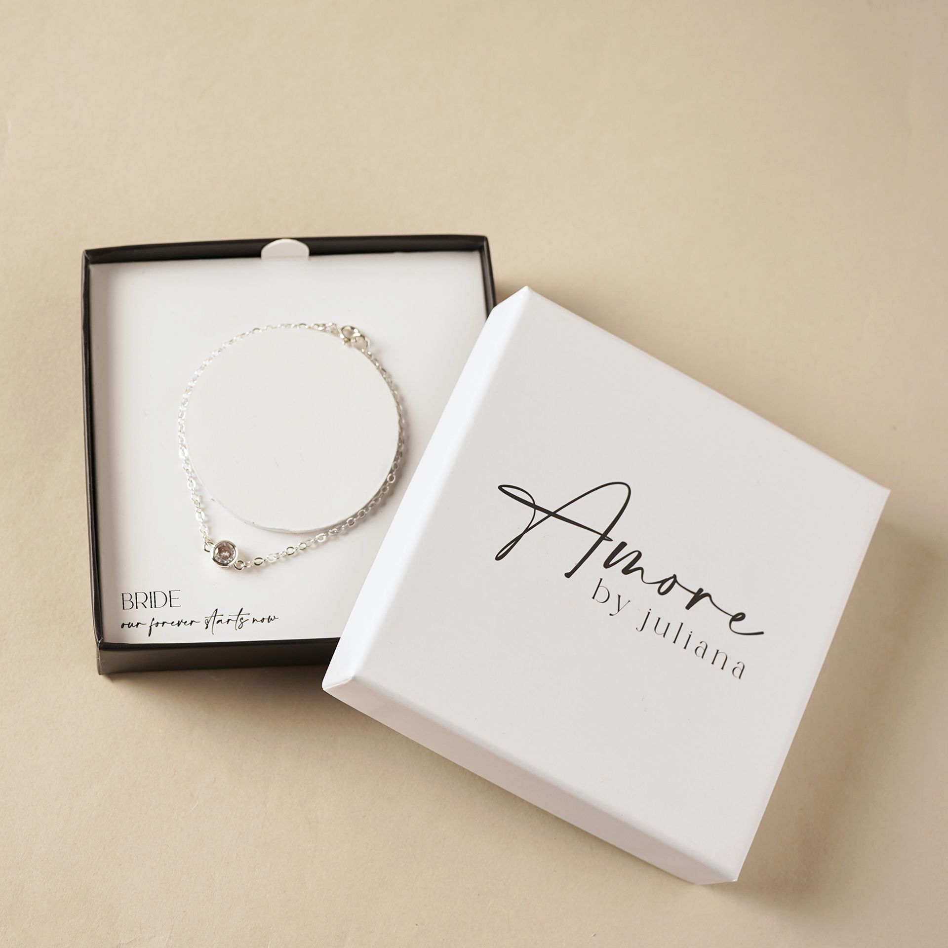 Amore Silver Plated Bracelet - Bride