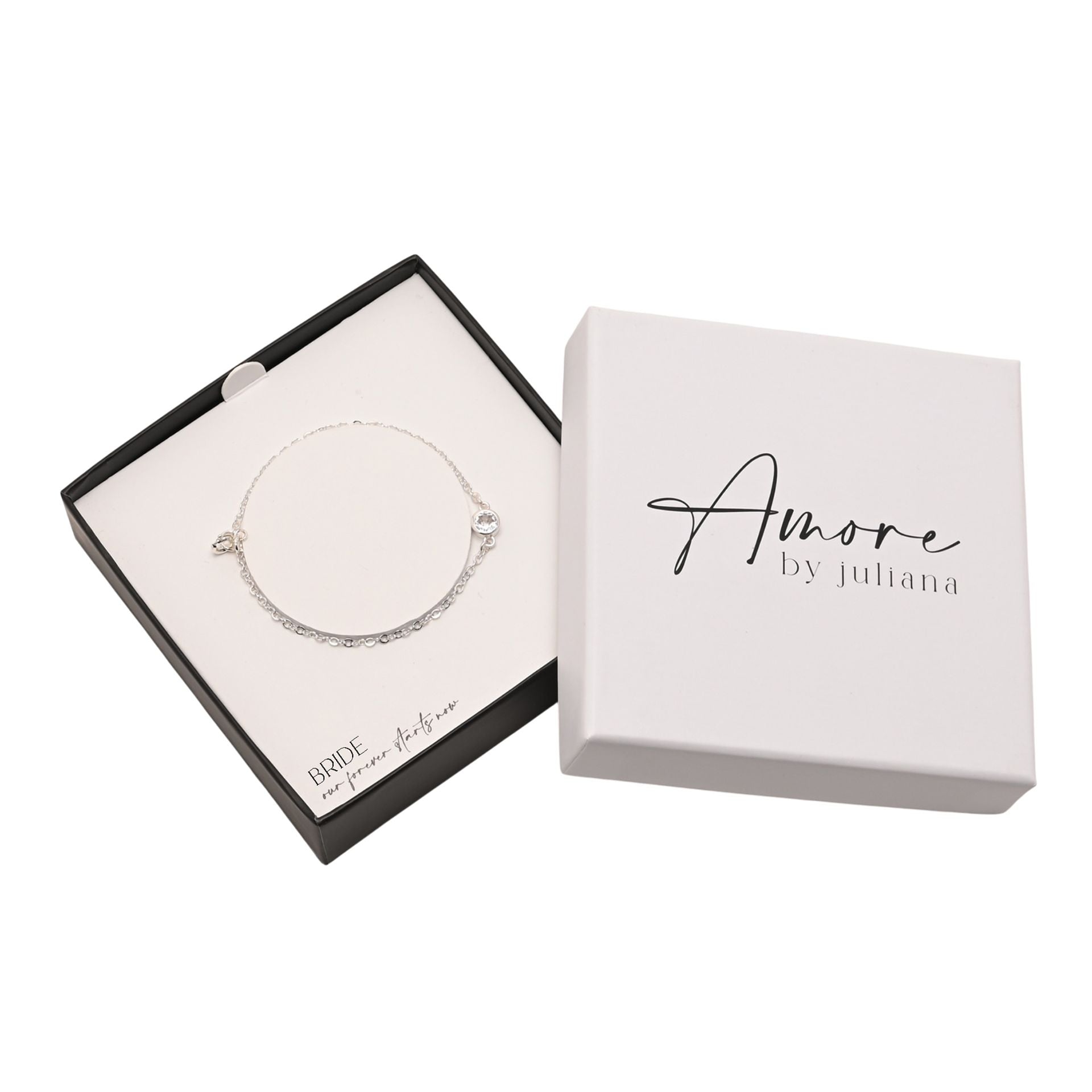 Amore Silver Plated Bracelet - Bride