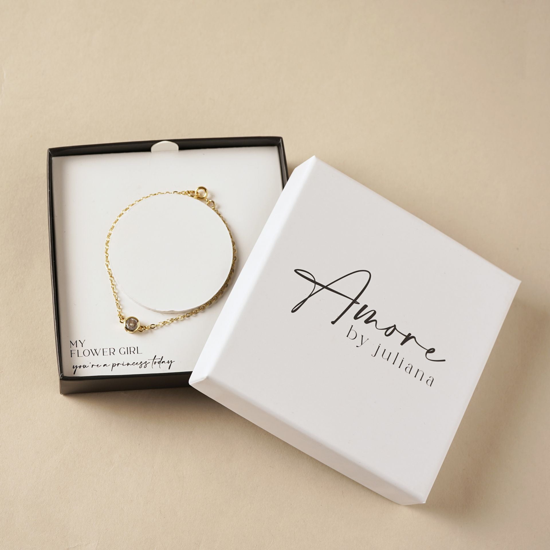 Amore Gold Plated Bracelet - Flower Girl
