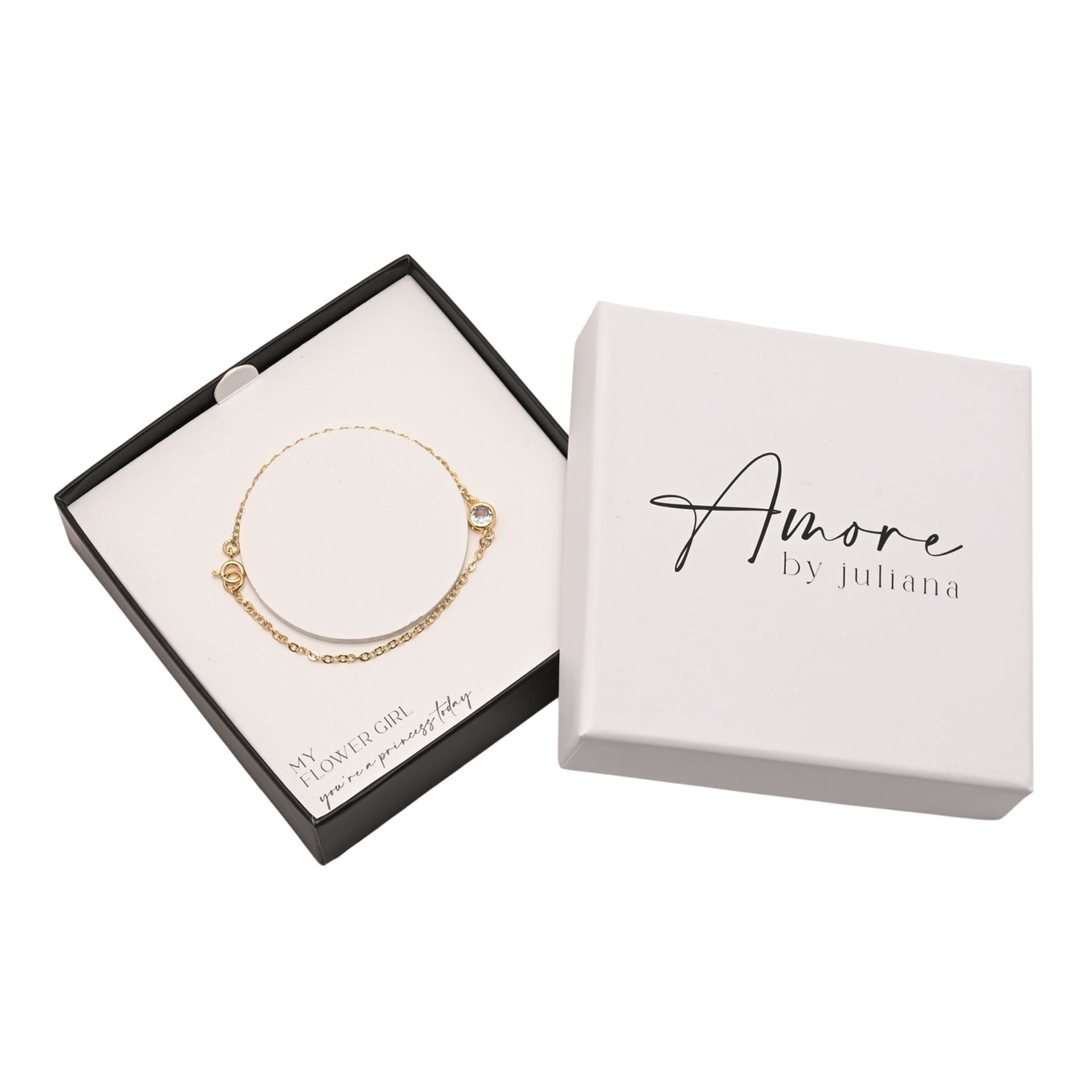 Amore Gold Plated Bracelet - Flower Girl