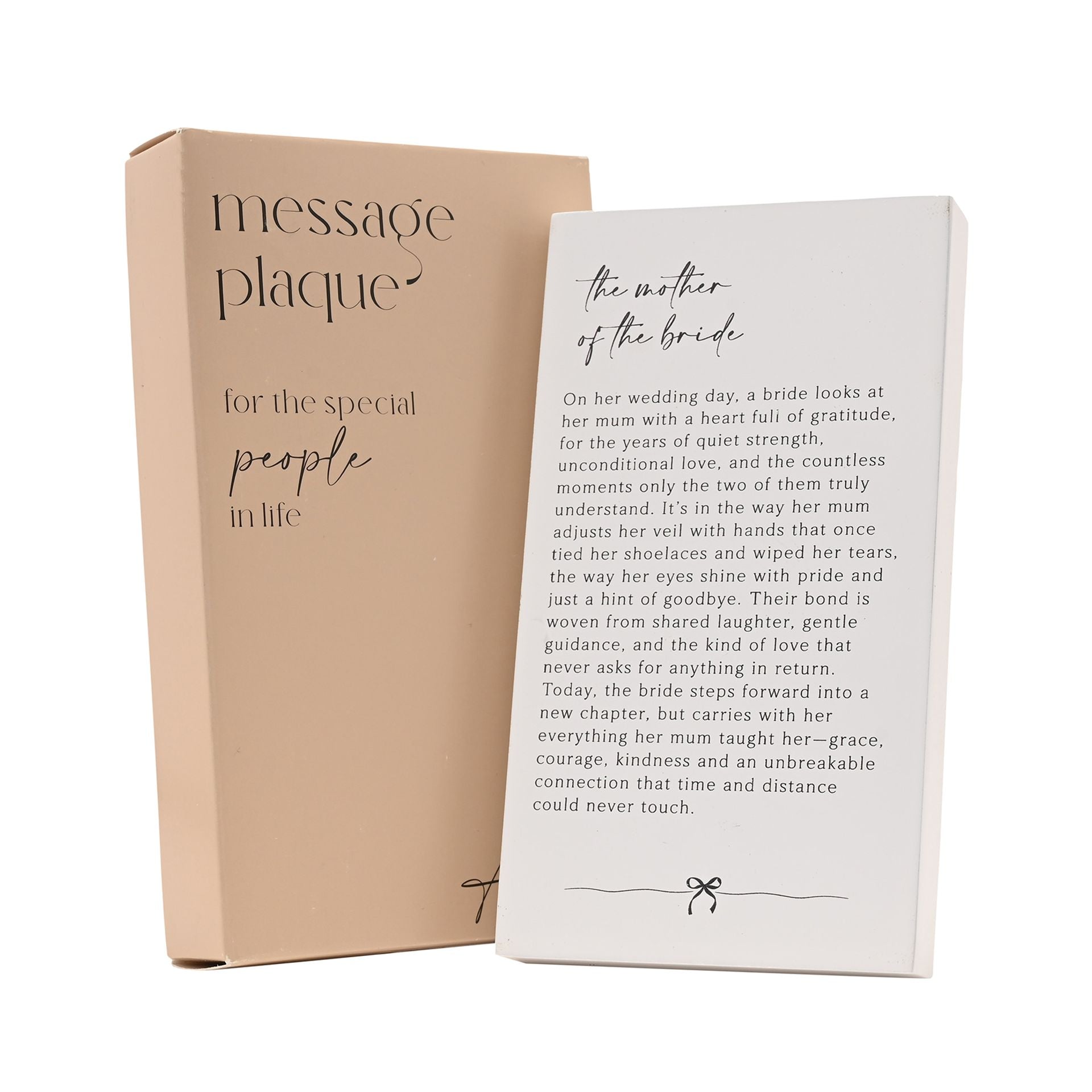 Amore Verse Plaque - Mother Of The Bride