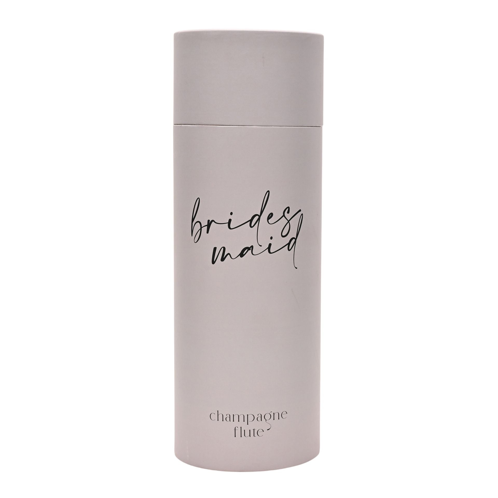 Amore Champagne Flute Black Words - Bridesmaid