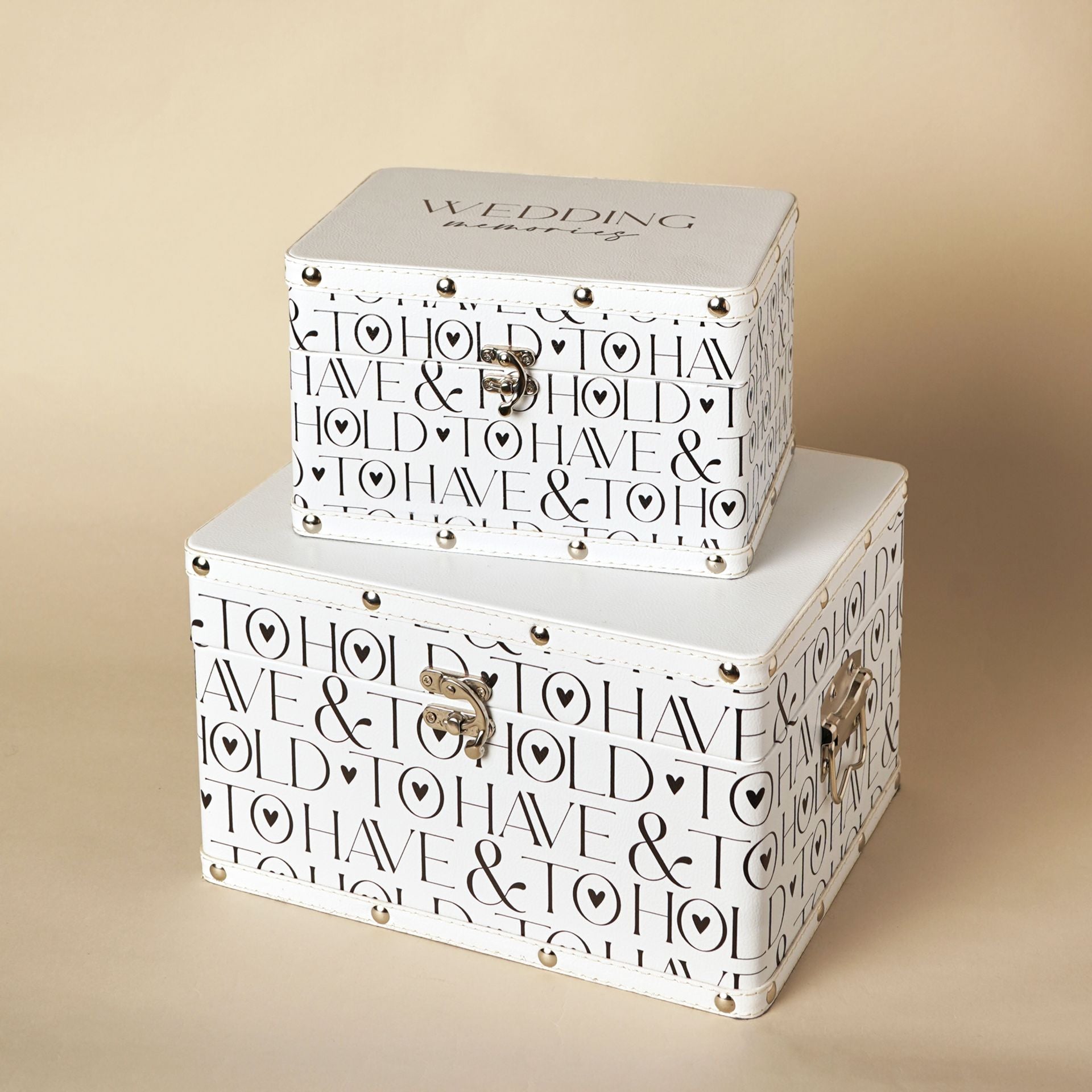 Amore Words Luggage Set of 2 - Wedding Keepsakes