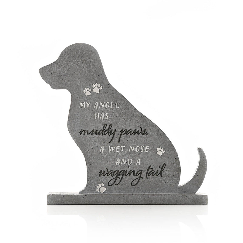 Best of Breed Shaped Dog Memorial Stone 20 cm x 20 cm