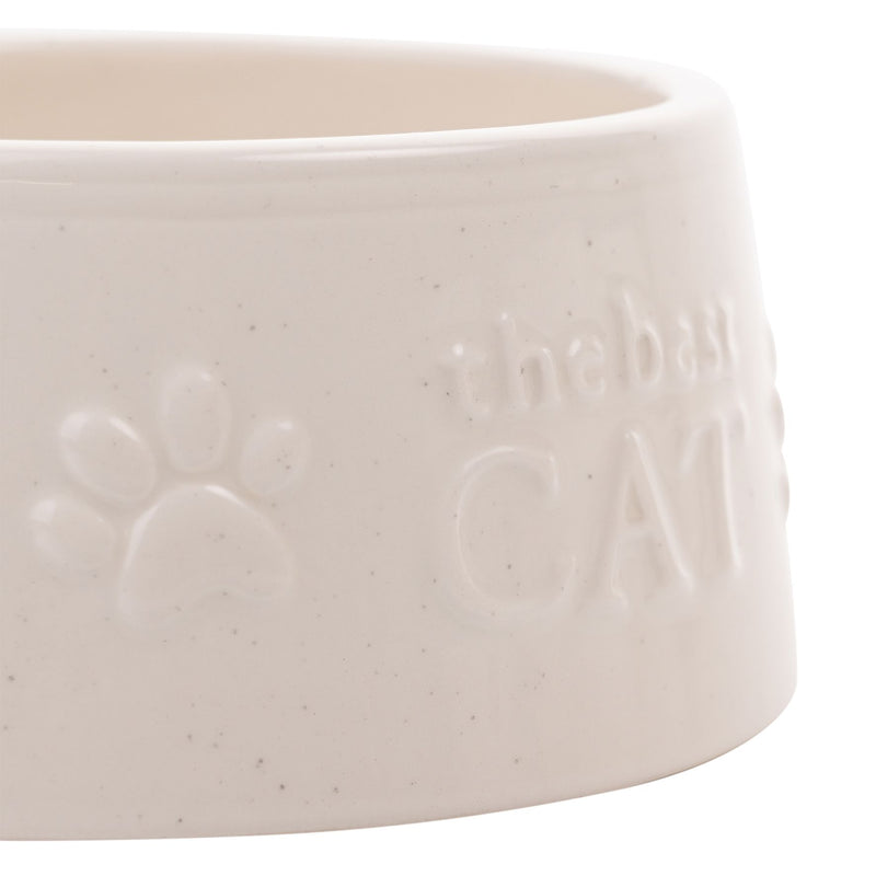 Best of Breed Paw Prints Small Cat Bowl - "The Best Cat"