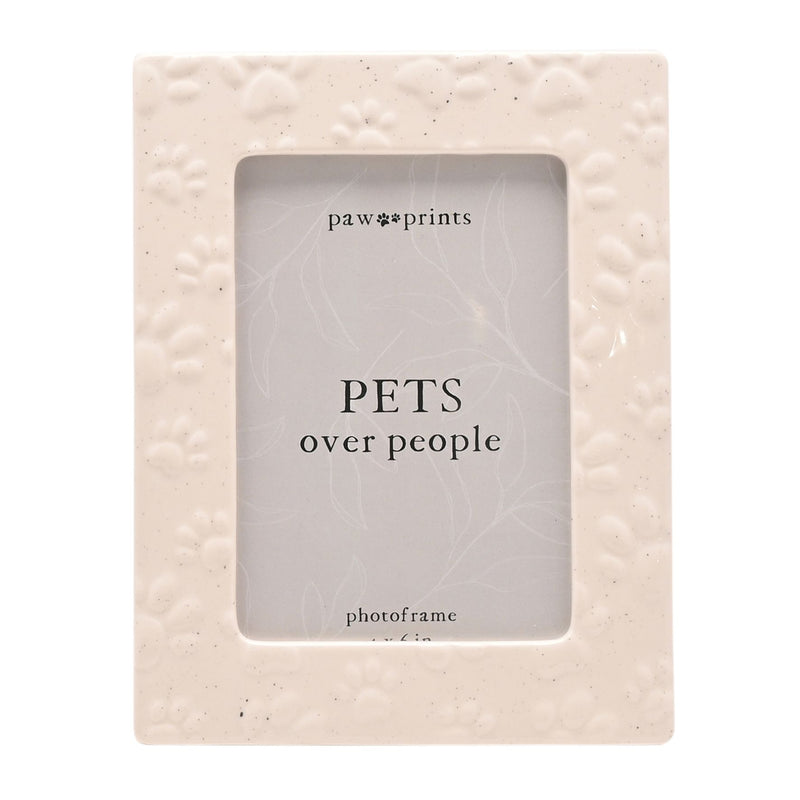 Best of Breed Paw Prints Ceramic Photo Frame