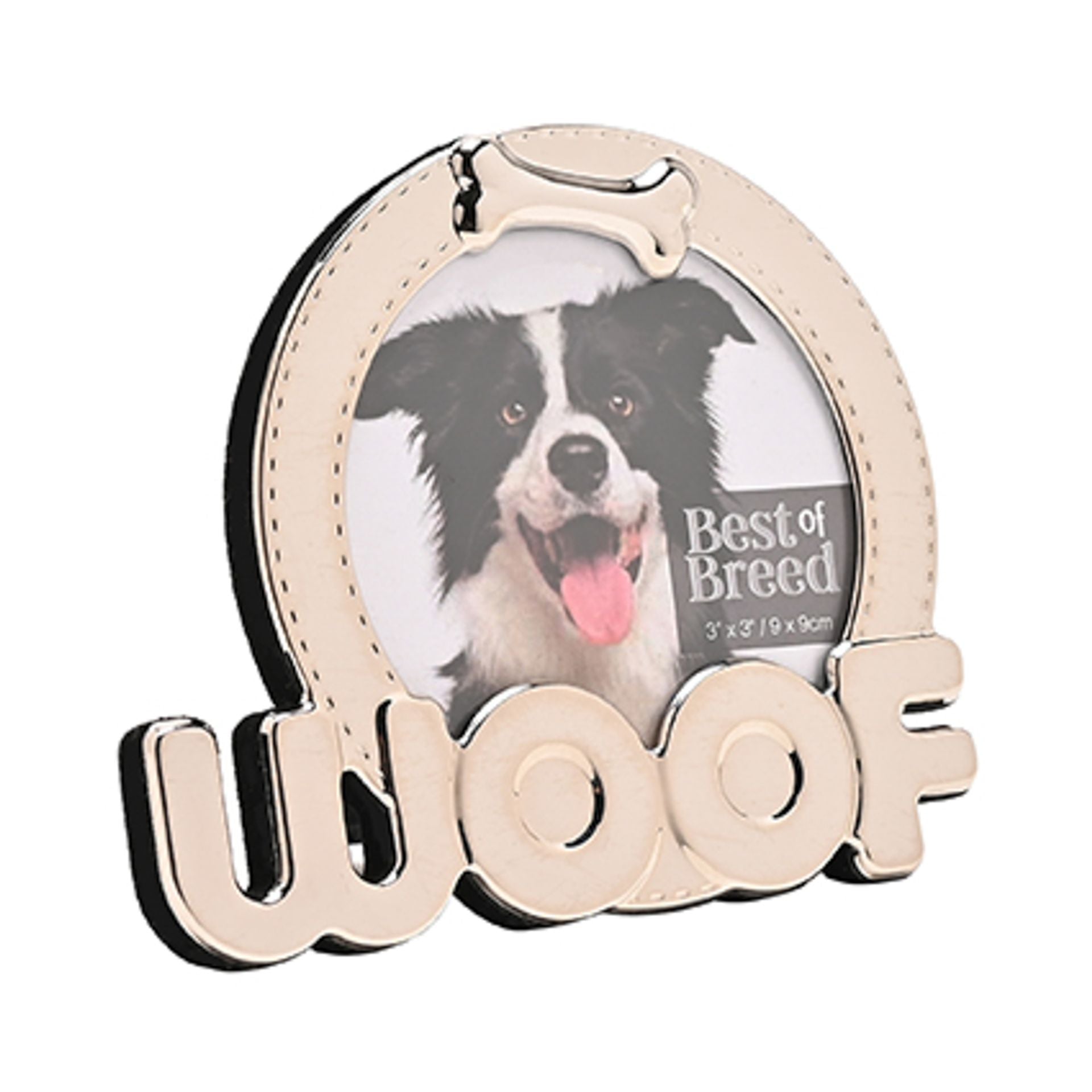 Best of Breed 'Woof' Photo Frame 3" x 3"