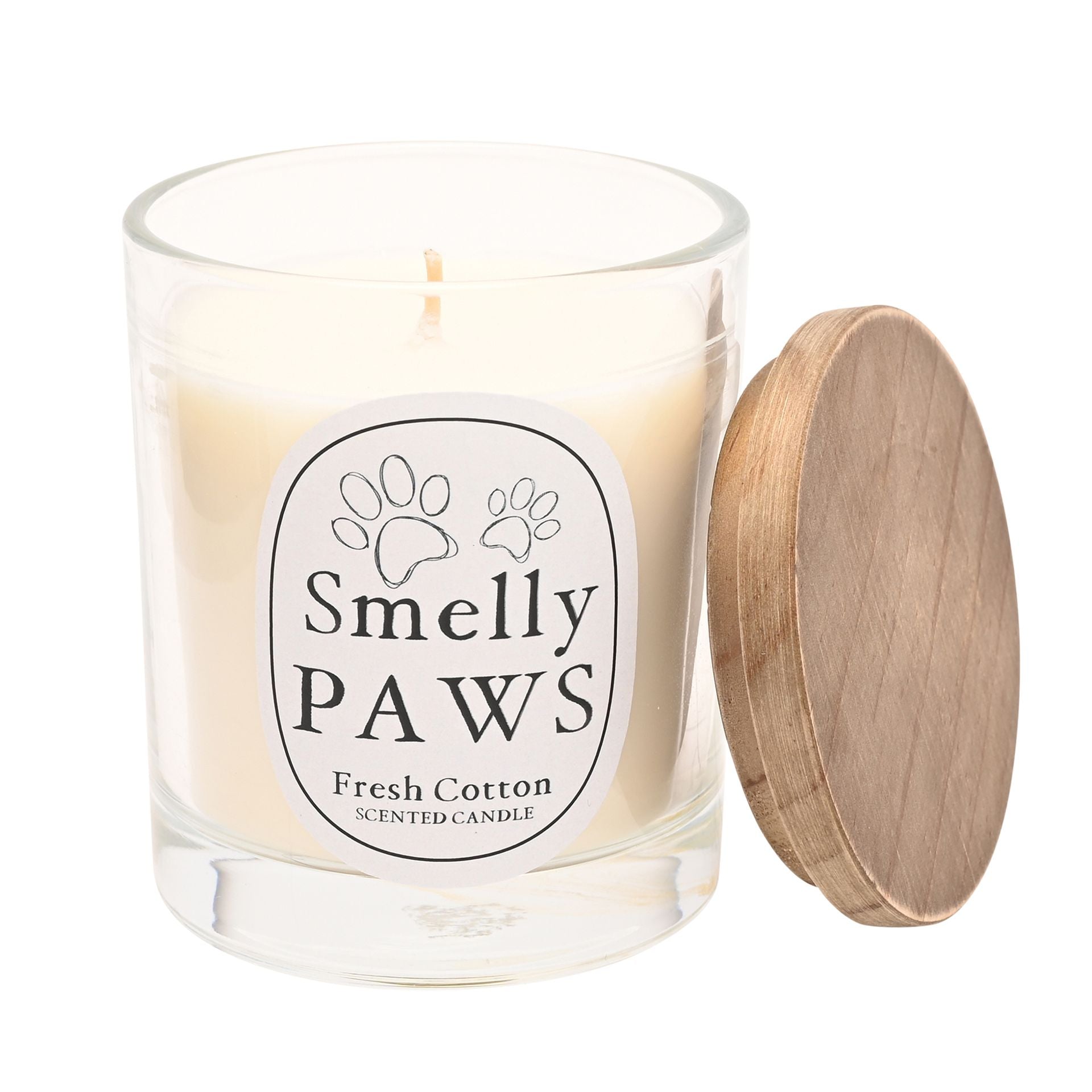 Best of Breed Smelly Paws 260g Candle - Fresh Cotton with Aroma Guard