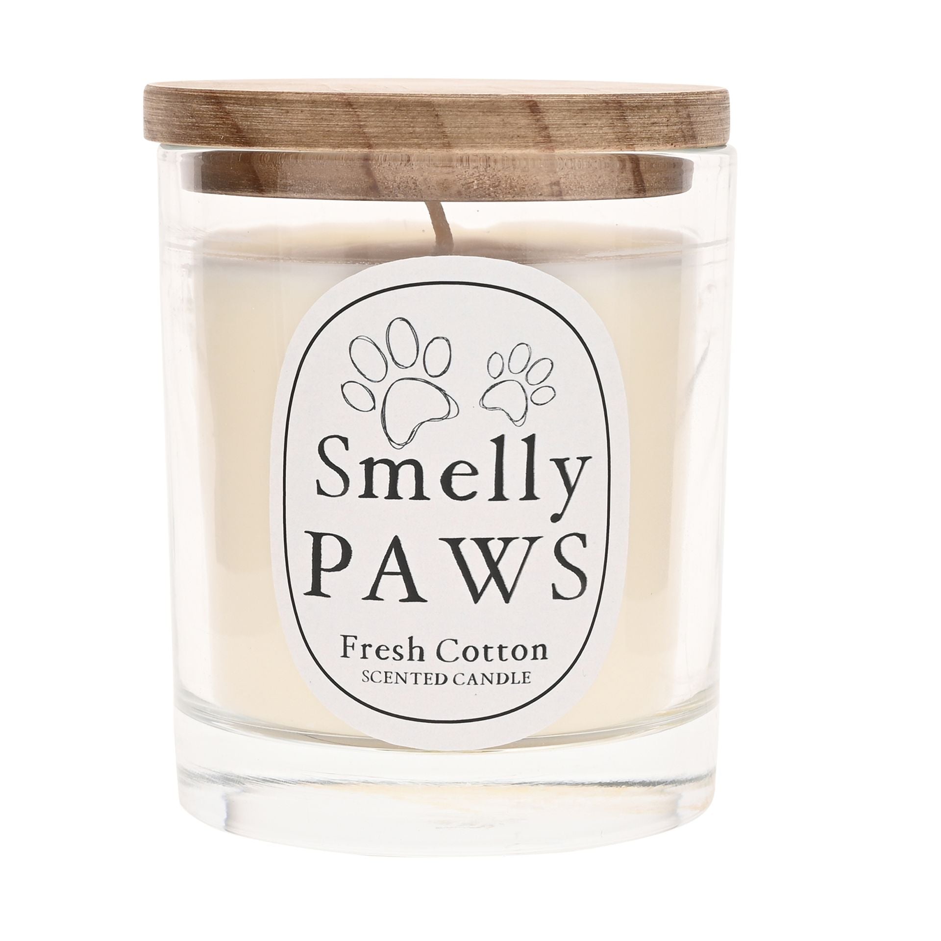 Best of Breed Smelly Paws 260g Candle - Fresh Cotton with Aroma Guard