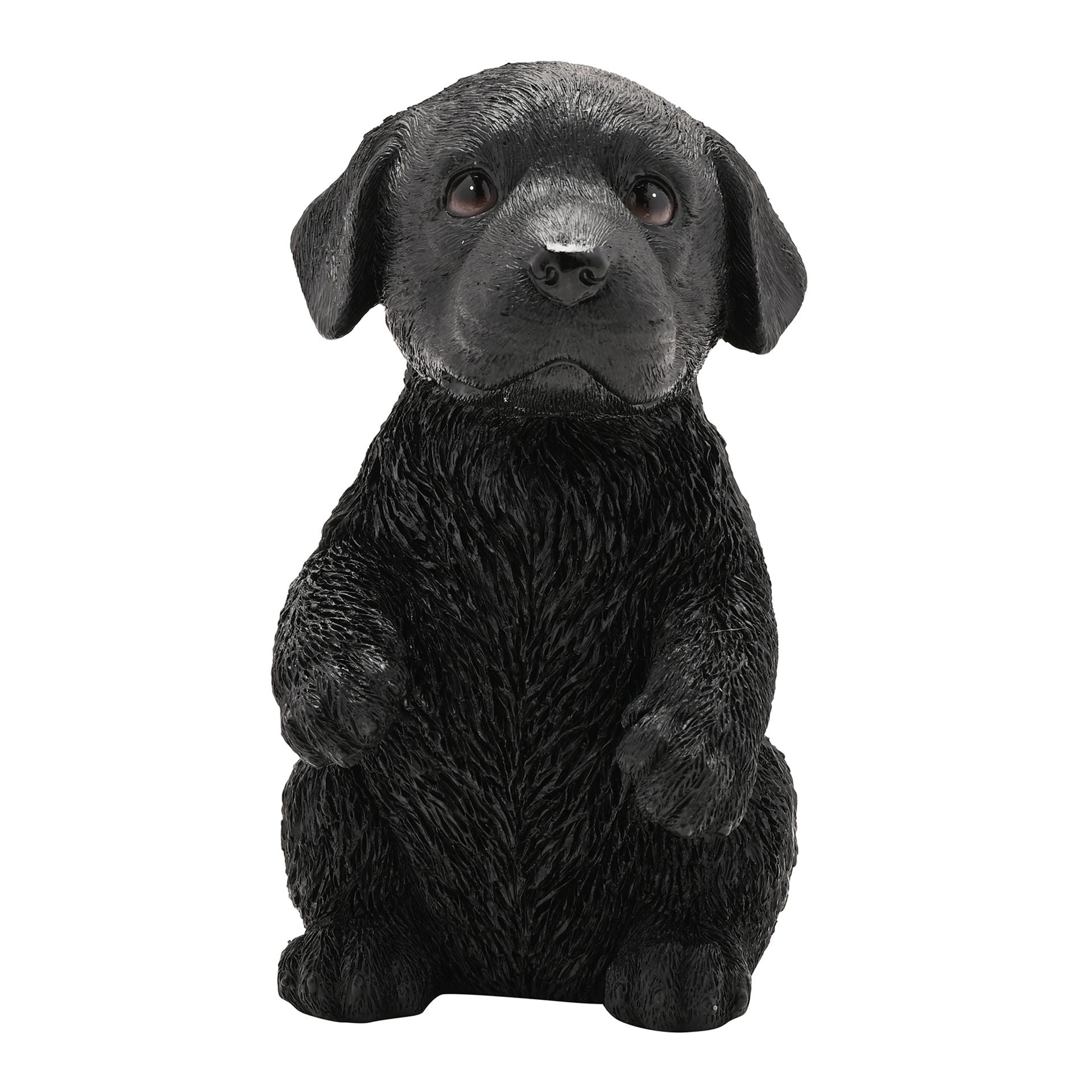 Best Of Breed Resin Black Labrador Puppy - 17cm