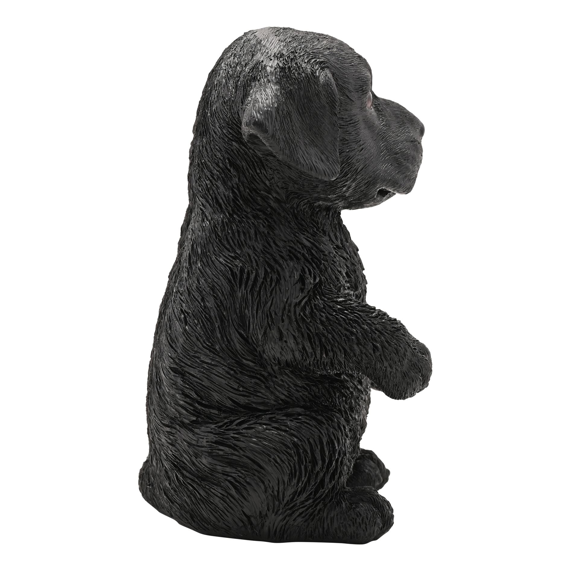 Best Of Breed Resin Black Labrador Puppy - 17cm