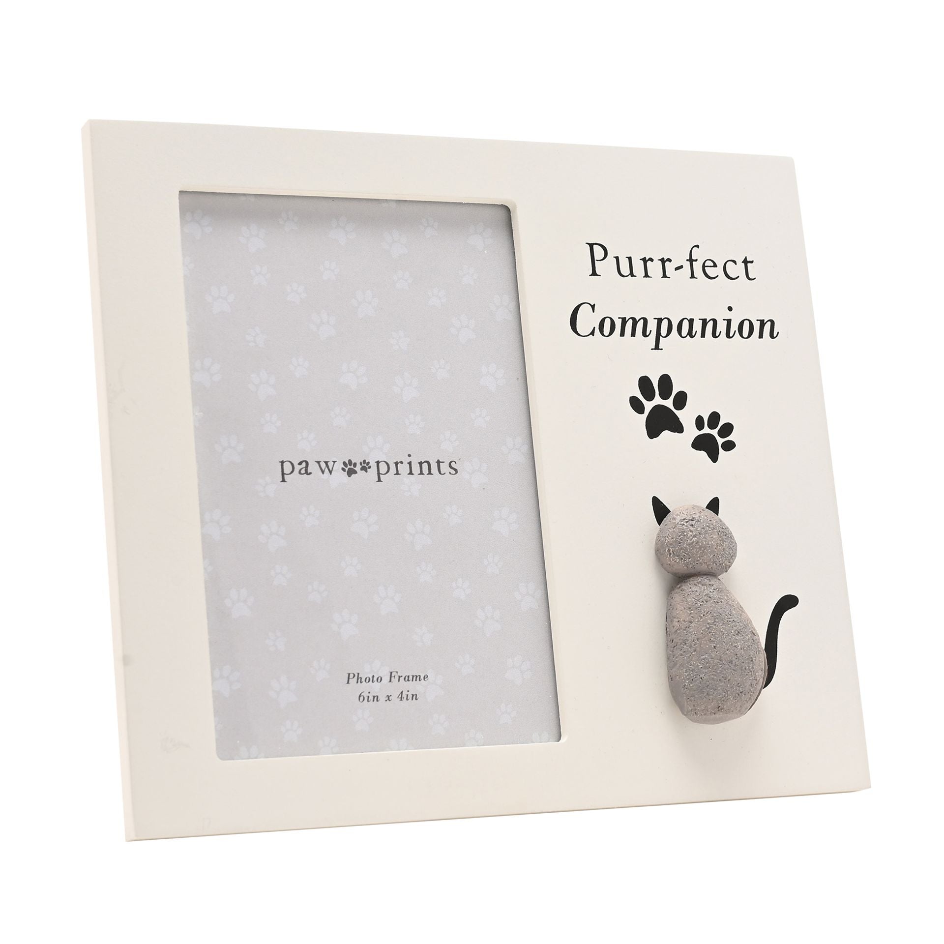 Best of Breed Pebble Style Photo Frame - "Purrfect Companion"