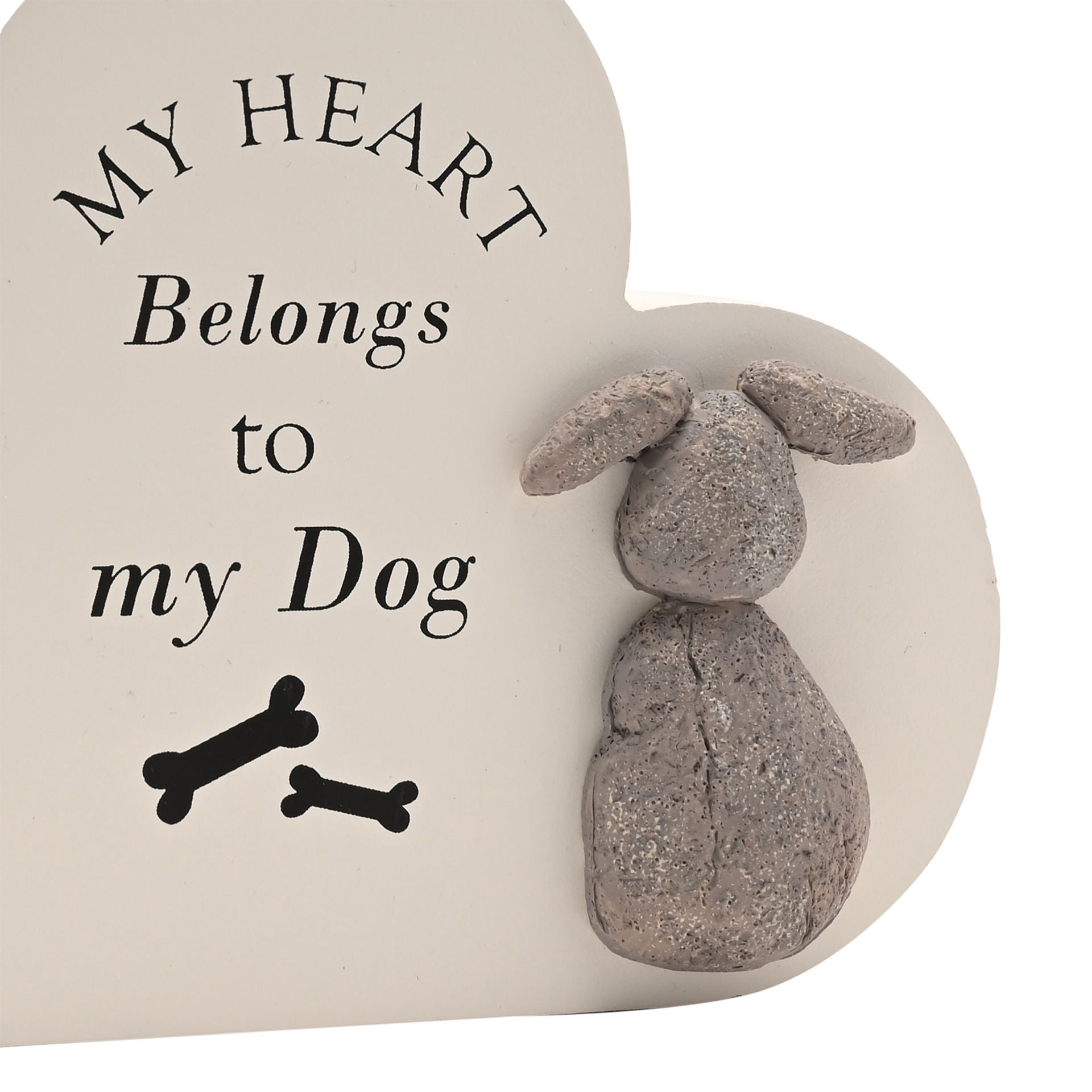 Best of Breed Heart Plaque - "My Heart Belongs to my Dog"