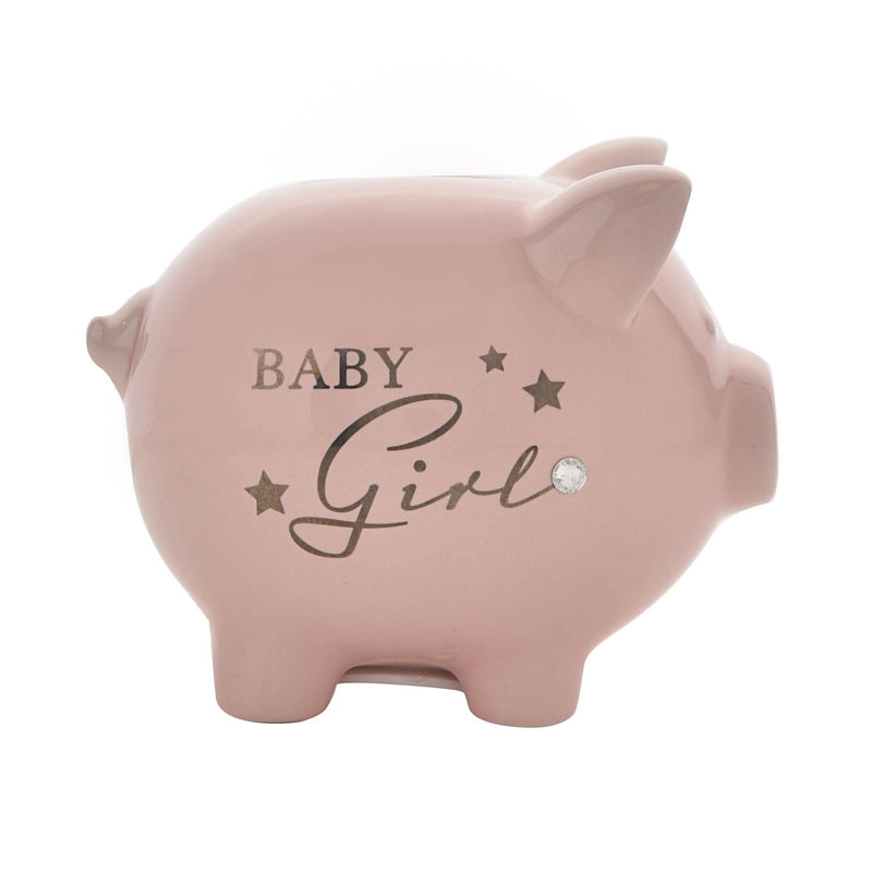 Bambino Ceramic Piggy Bank Money Box "Baby Girl"