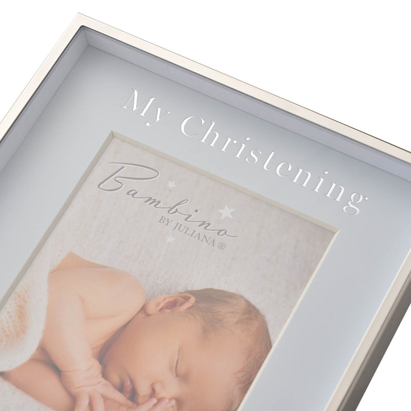 Bambino Photo Frame "Christening Day" Blue 4" x 6"