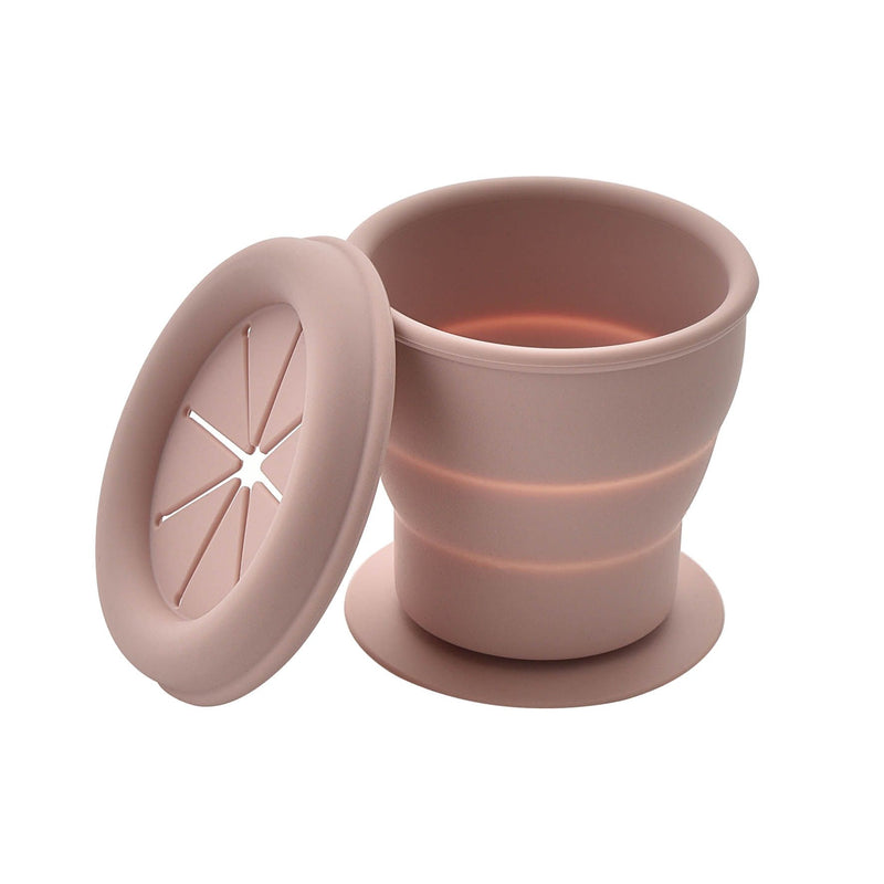 Bambino Silicone Collapsible Snack Cup Pink