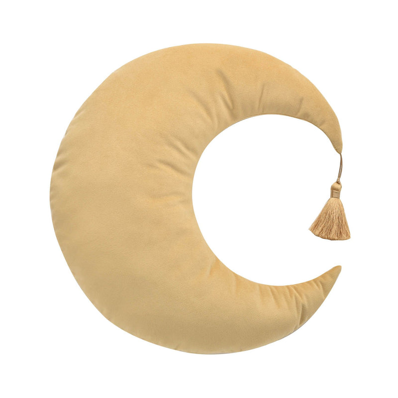 Bambino Velvet Moon Cushion 36cm Mustard